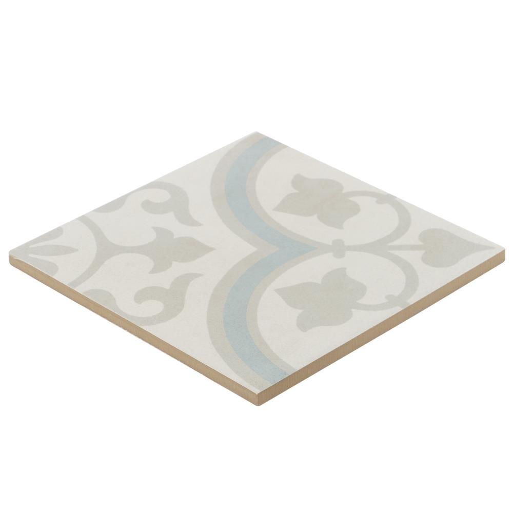Plumeria 9" x 9" Porcelain Field Tile (10.65 sq. ft./ Case)