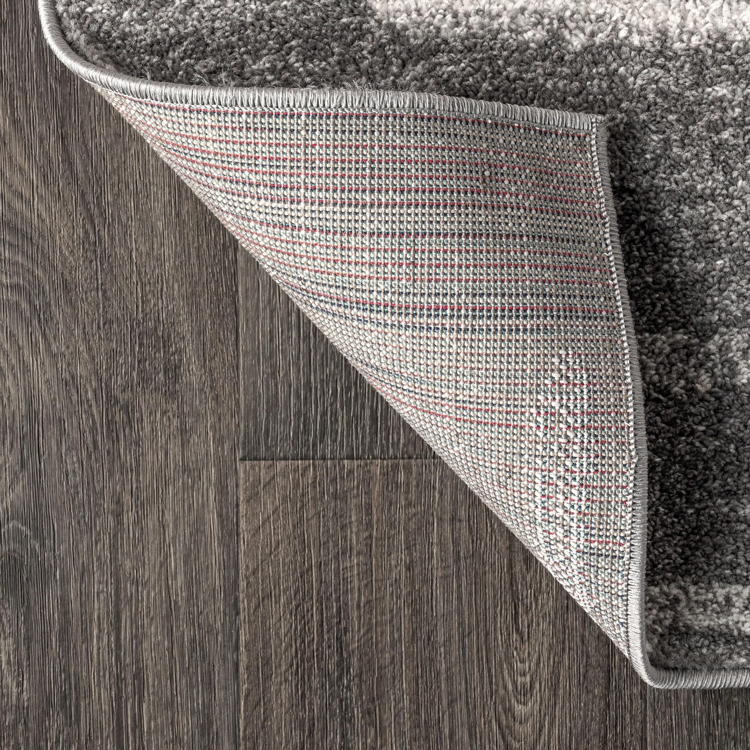 8'x10' Aya Berber Stripe Geometric Area Rug, Gray/Cream - JONATHAN Y
