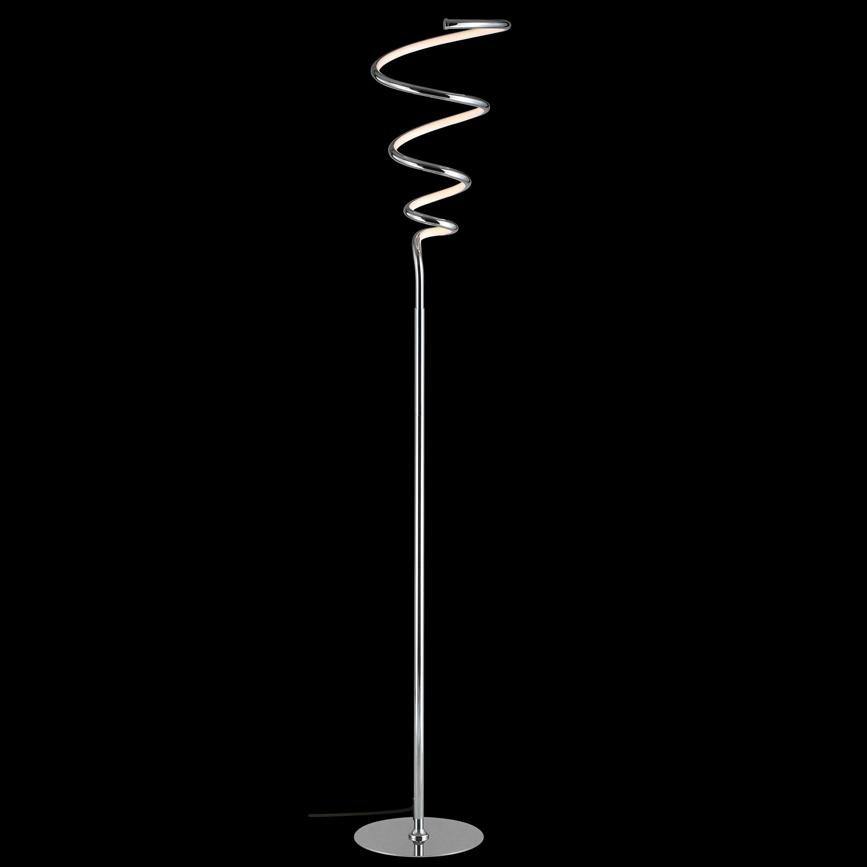 JONATHAN Y JYL7027A Scribble 60.5" Modern Dimmable Metal Integrated LED Floor Lamp, Contemporary, Minimalist, Glam for living room, dinning room, bedroom, office, Chrome