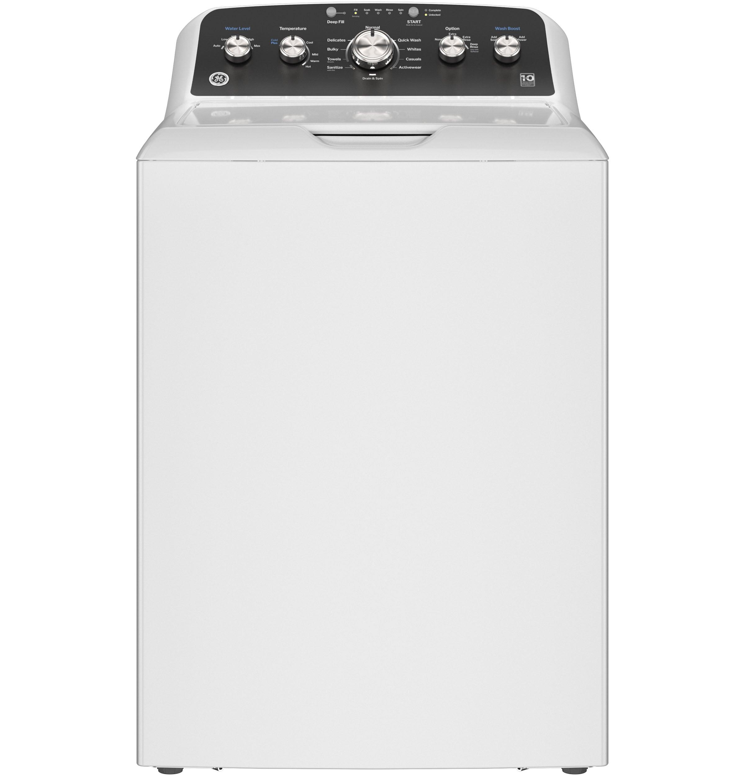 GE 4.5 Cu Ft Capacity Washer With Stainless Steel Basket Cold Plus And Wash Boost​