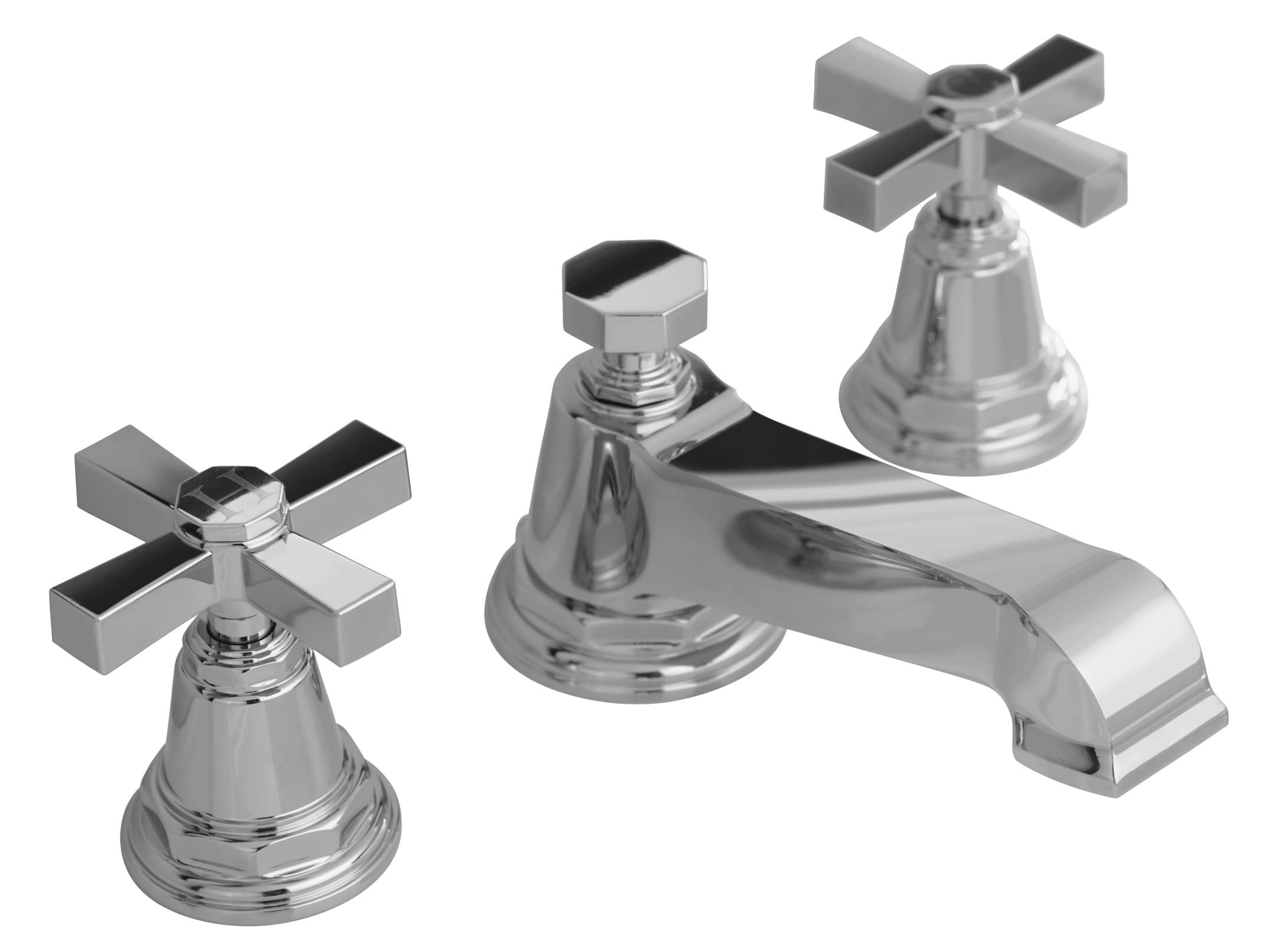 Pinstripe® Pure Widespread Bathroom Sink Faucet with Cross Handles