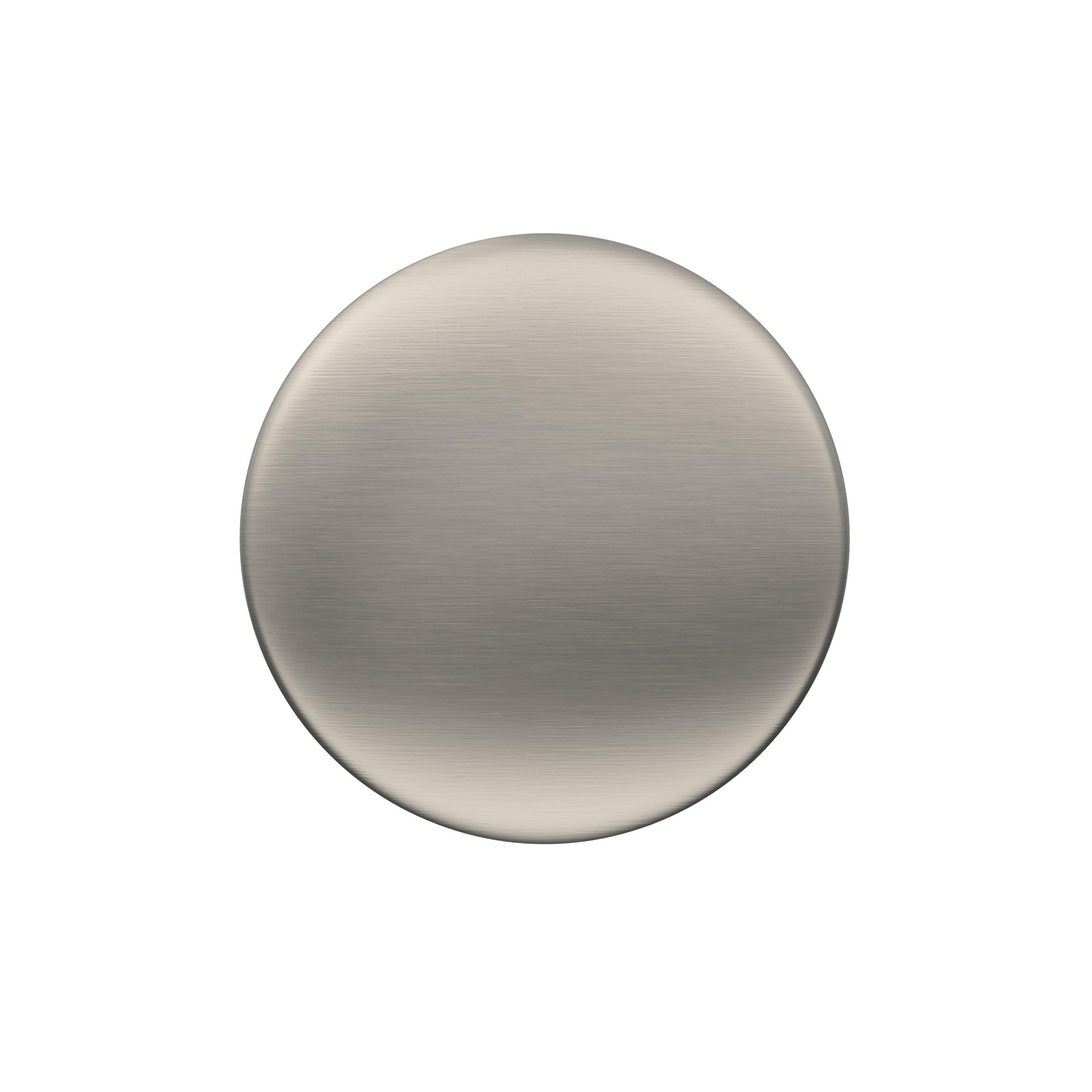 Amerock Riva 1-1/4 inch (32mm) Diameter Satin Nickel Cabinet Knob