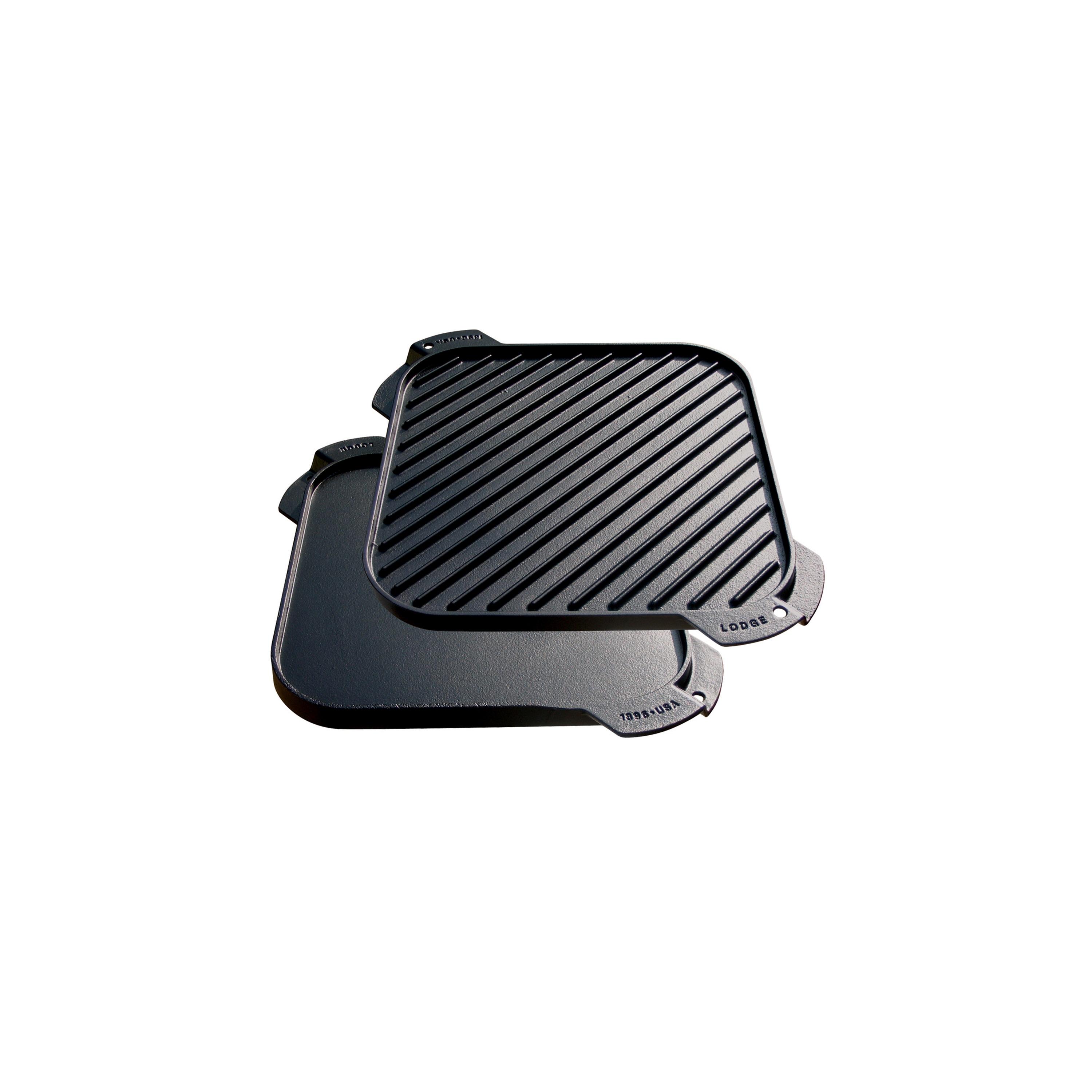 Lodge Logic LSRG3 Pre Seasoned Single Reversible Grill Griddle