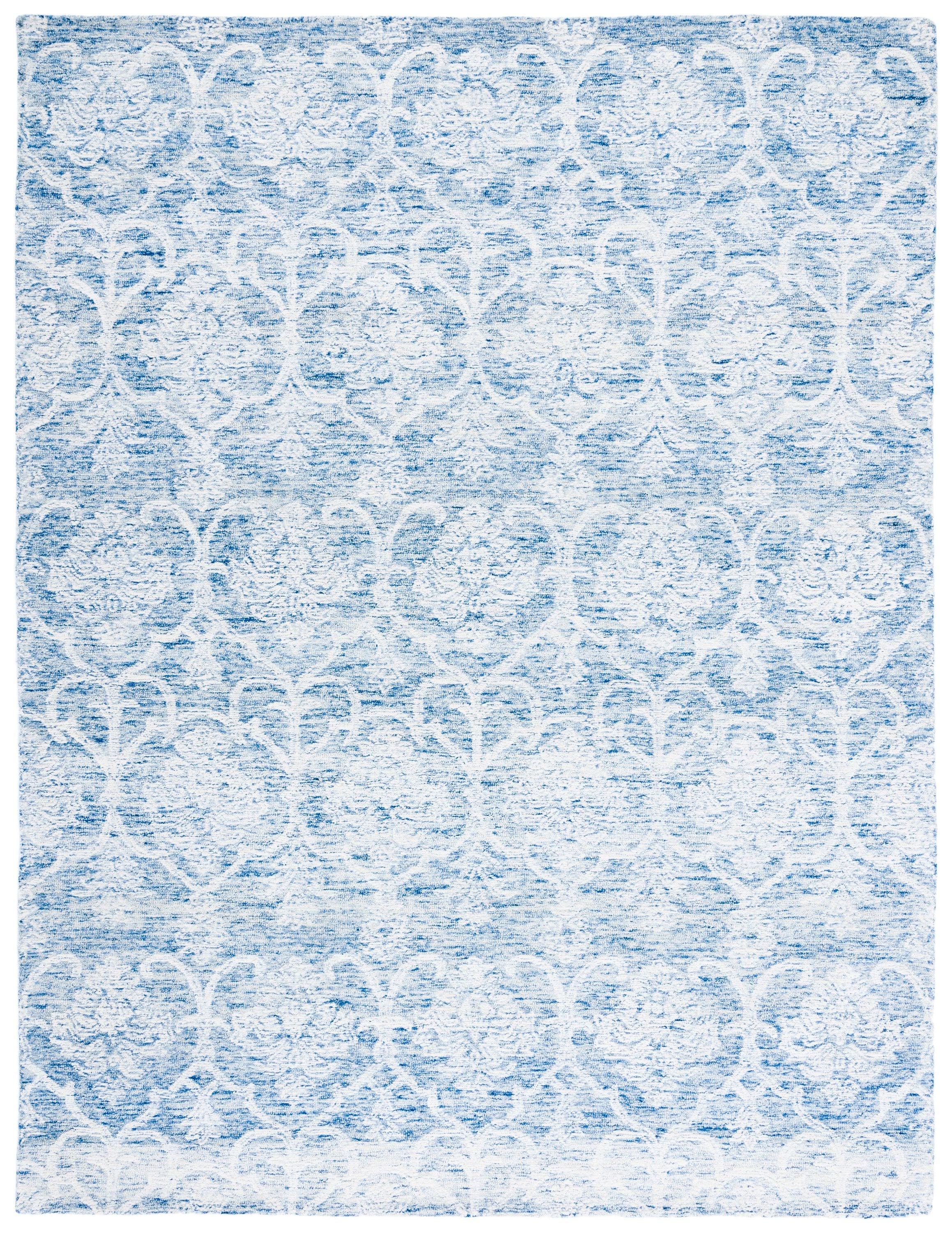 Metro MET996 Hand Tufted Area Rug - Blue/Ivory - 8'x10' - Safavieh.