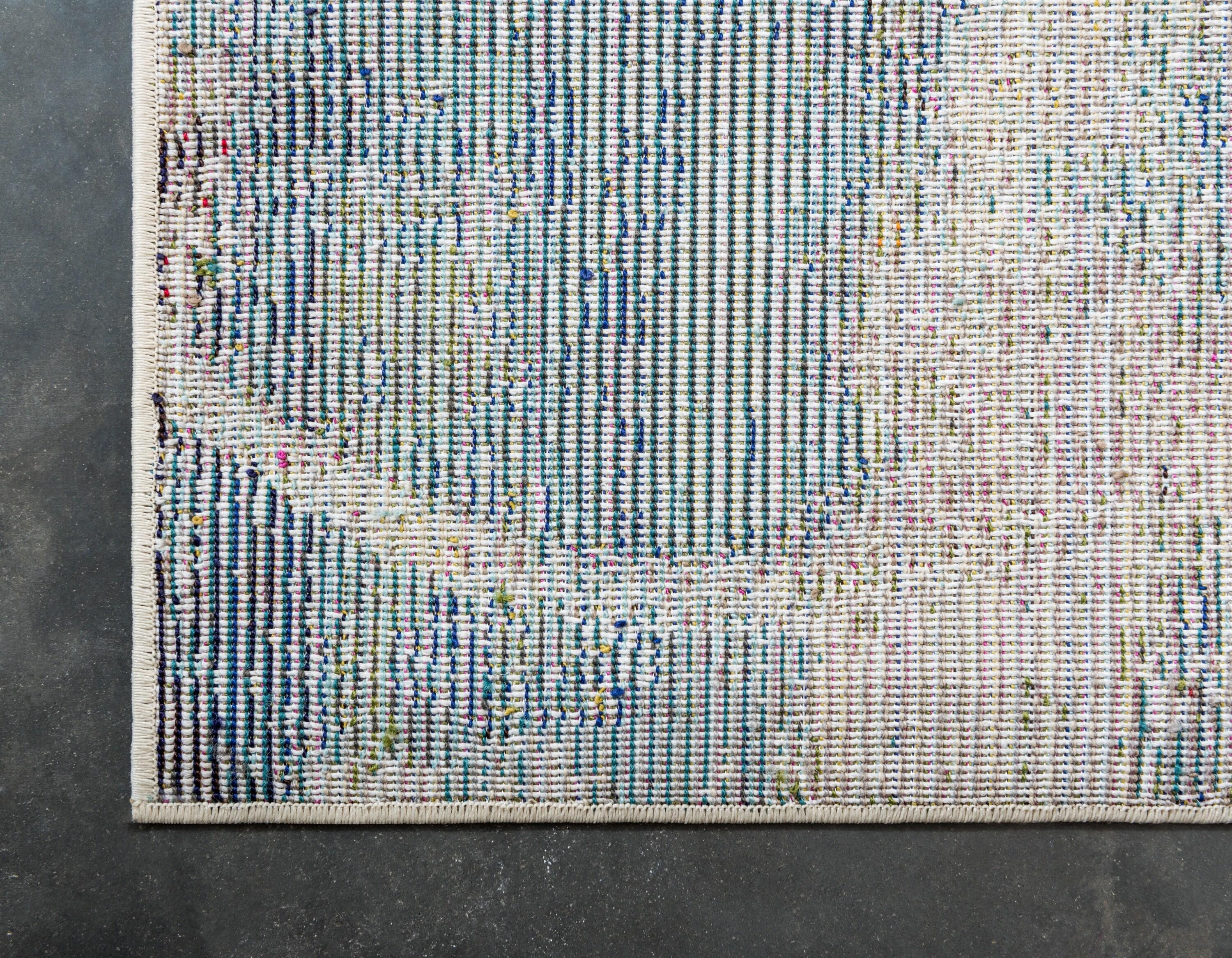 8' x 10' Vibrant Abstract Multi Synthetic Area Rug