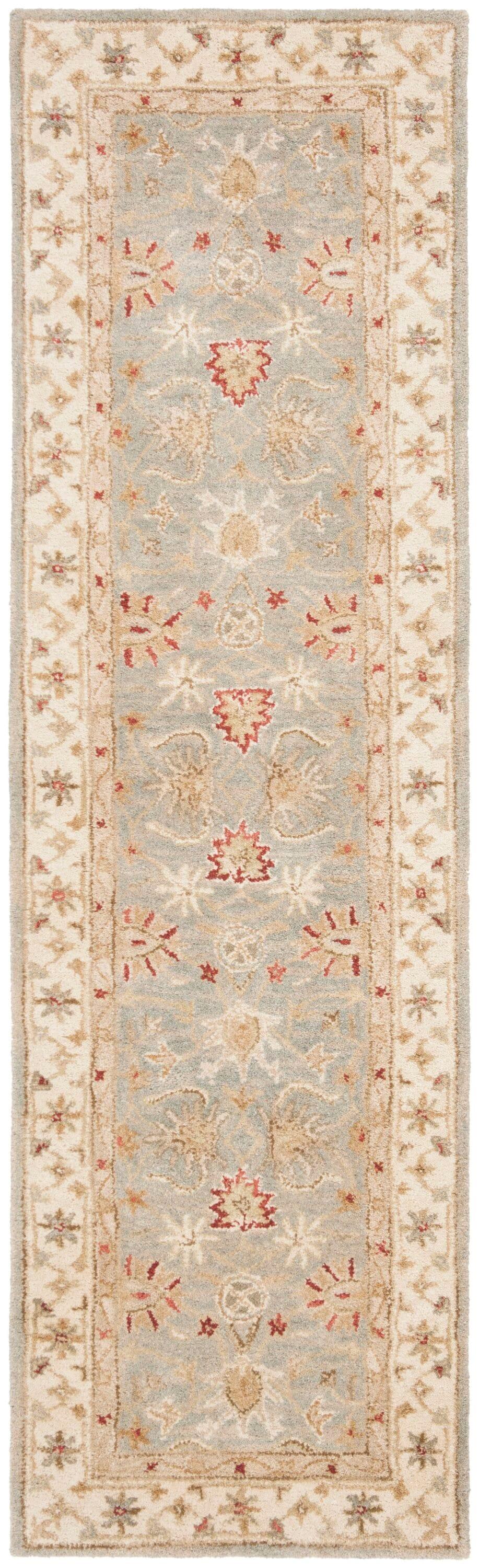 Antiquity AT822 Hand Tufted Runner Rug - Grey Blue/Beige - 2'3"x22' - Safavieh.