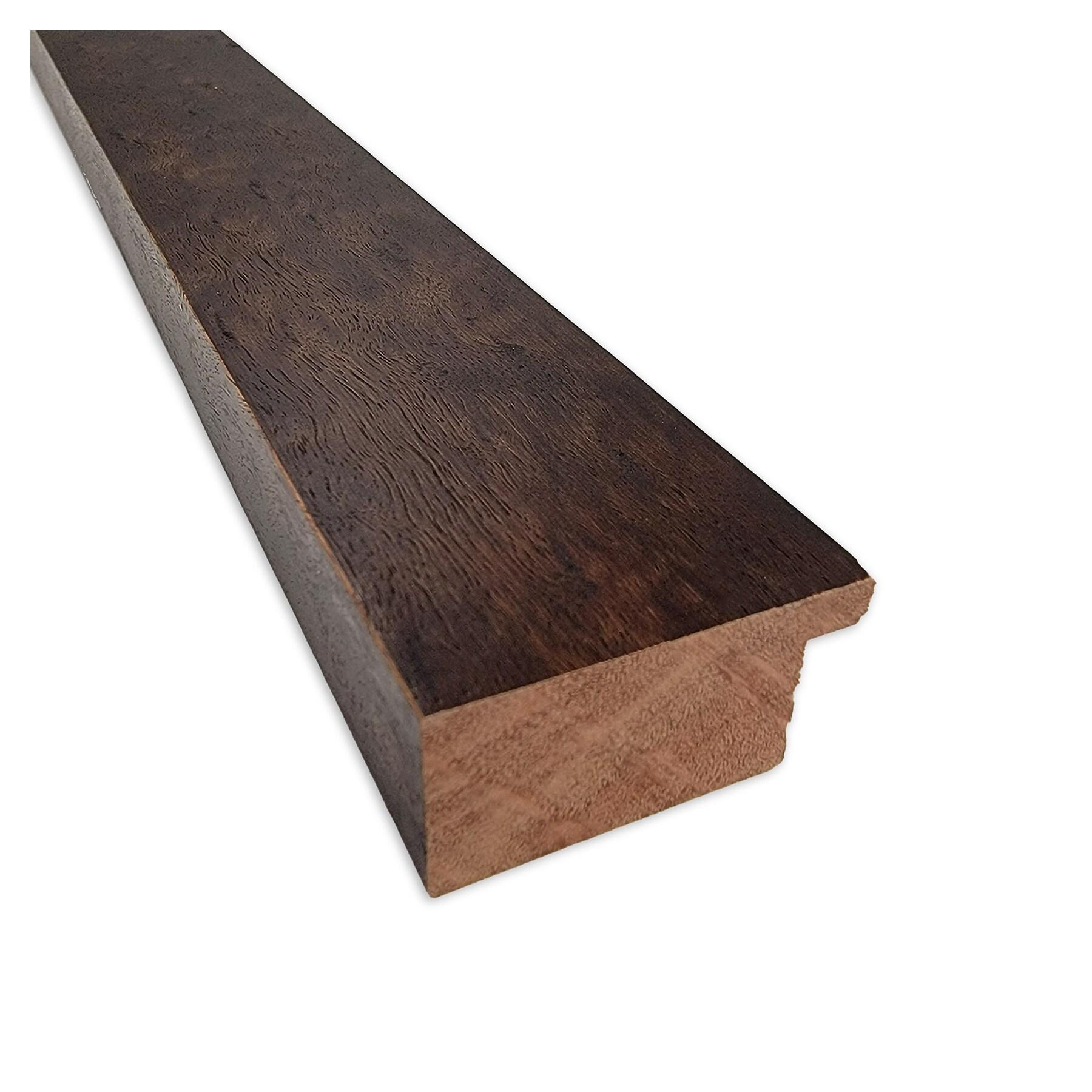 21"x27" Non-Beveled Narrow Wood Bathroom Wall Mirror Warm Walnut - Amanti Art: Modern Rectangular Vanity, Wall Mounted, Includes Hardware