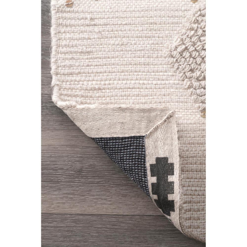 Nuloom Chandy Textured Wool Area Rug, 12' x 15', Cream