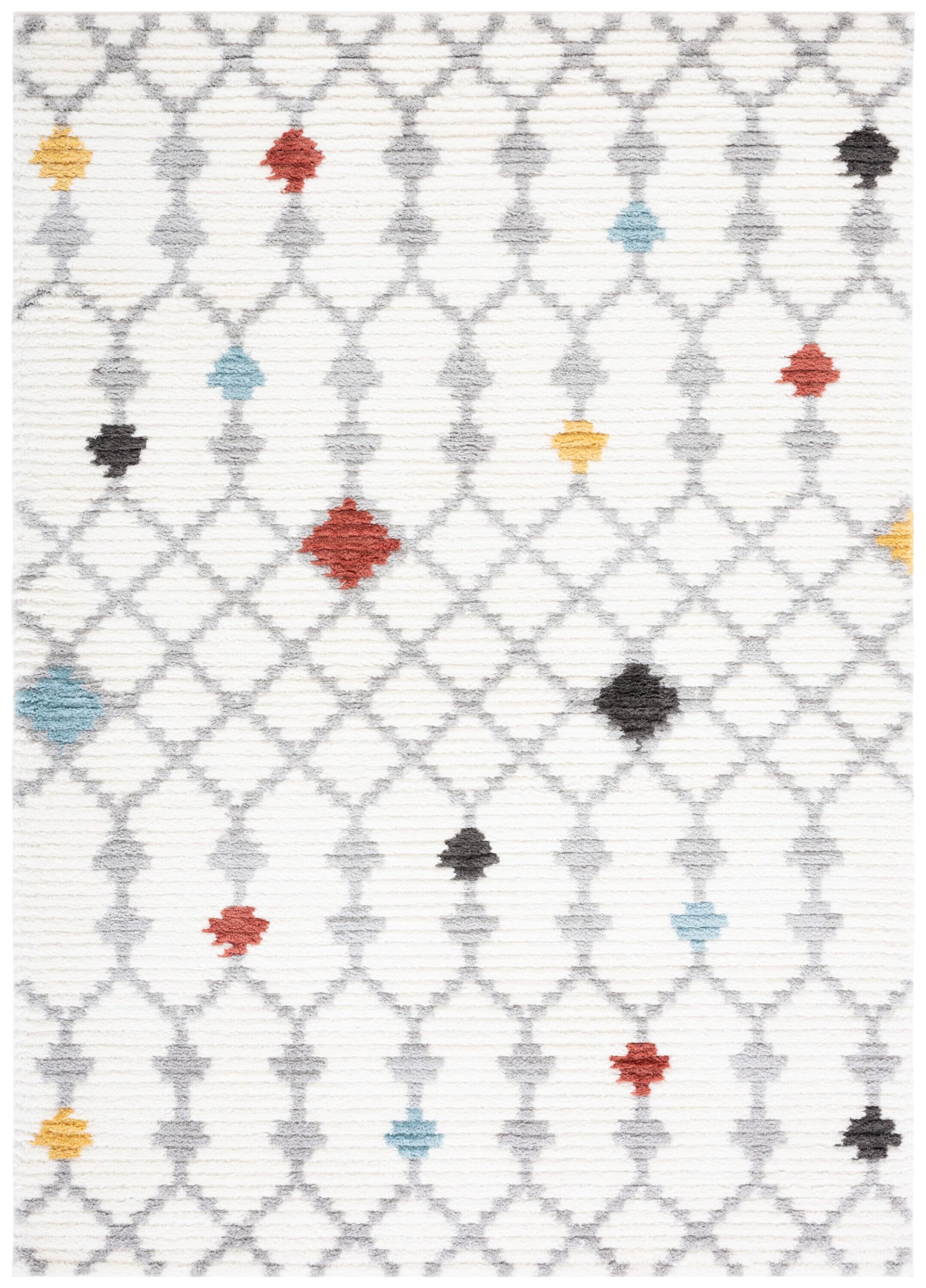 Marrakesh MRK312 Power Loomed Area Rug - Ivory/Gray - 5'5"x7'7" - Safavieh.