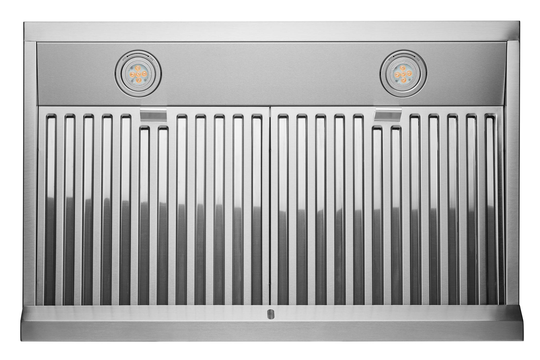 Hauslane 30" Stainless Steel 450 CFM Convertible Wall Range Hood with Baffle Filter