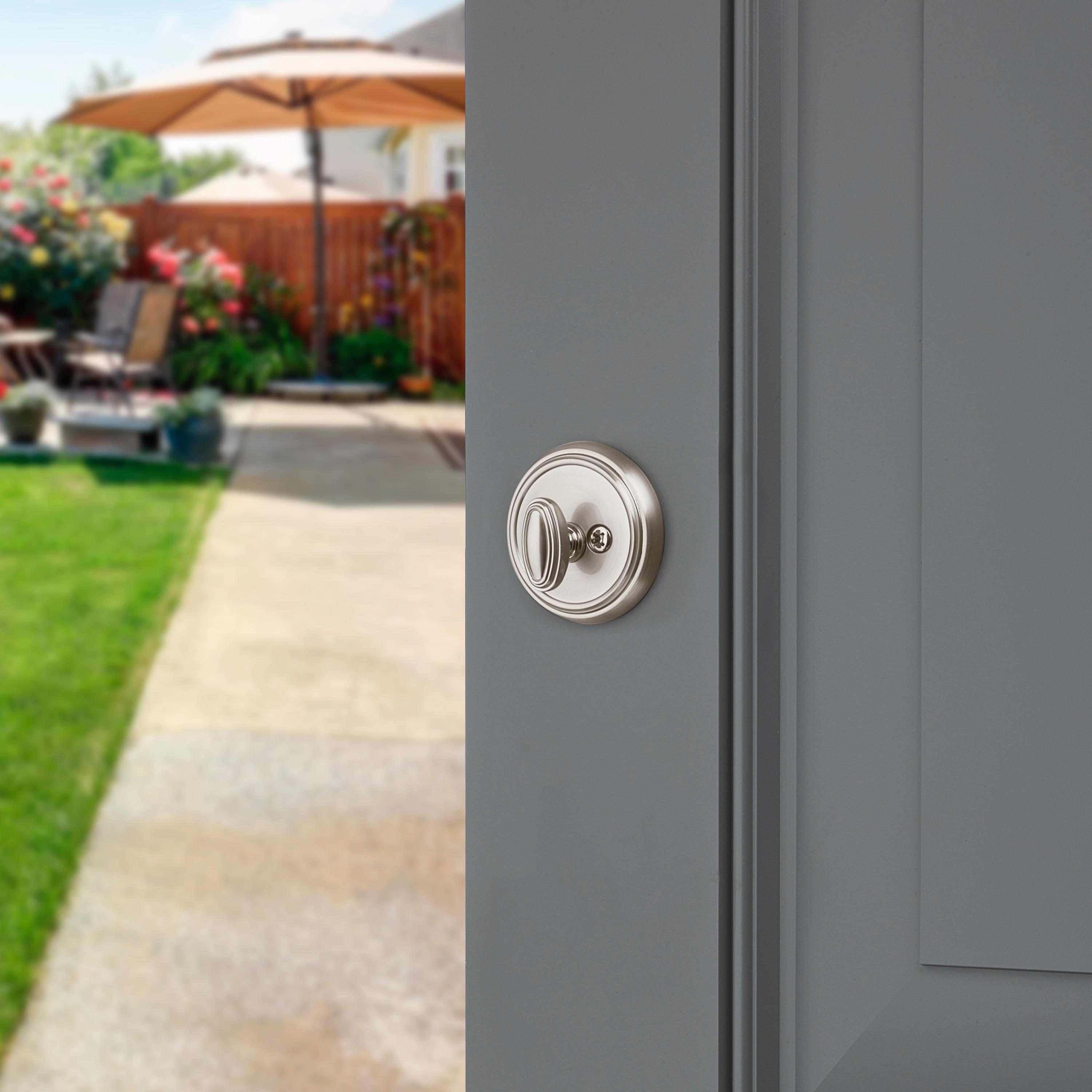 Baldwin Prestige 380 Round Single Cylinder Deadbolt Featuring SmartKey® Security