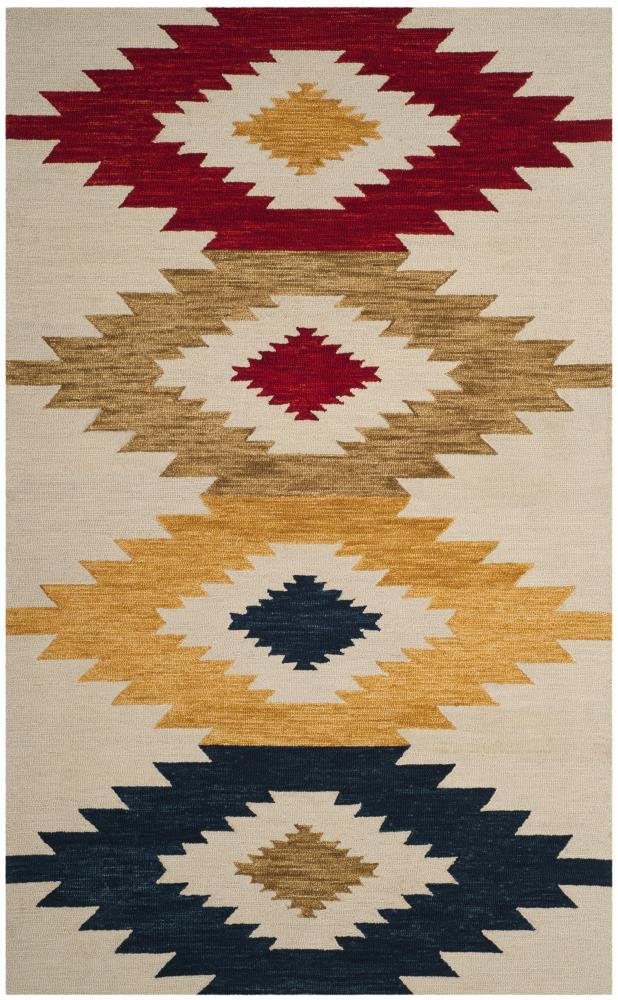 Aspen APN704 Hand Tufted Indoor Area Rug - Ivory/Multi - 4'x6' - Safavieh