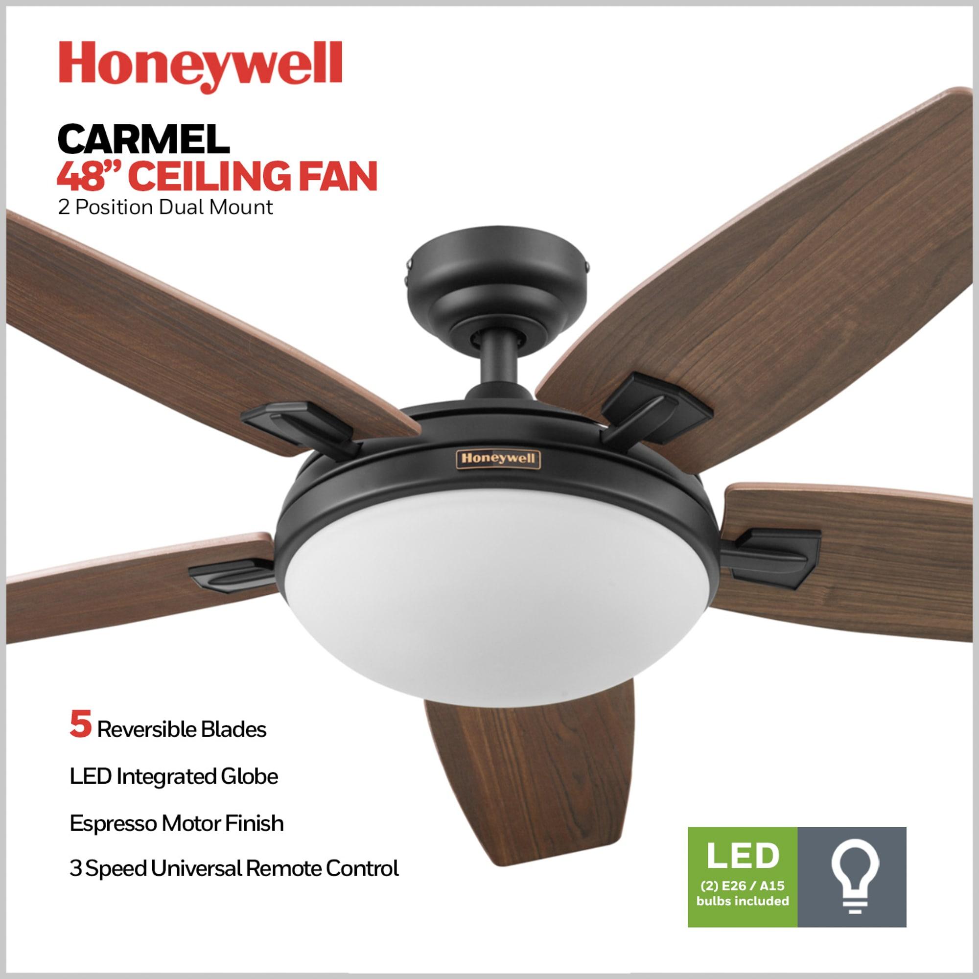 Carmel 48'' Ceiling Fan with LED Lights and Remote Included