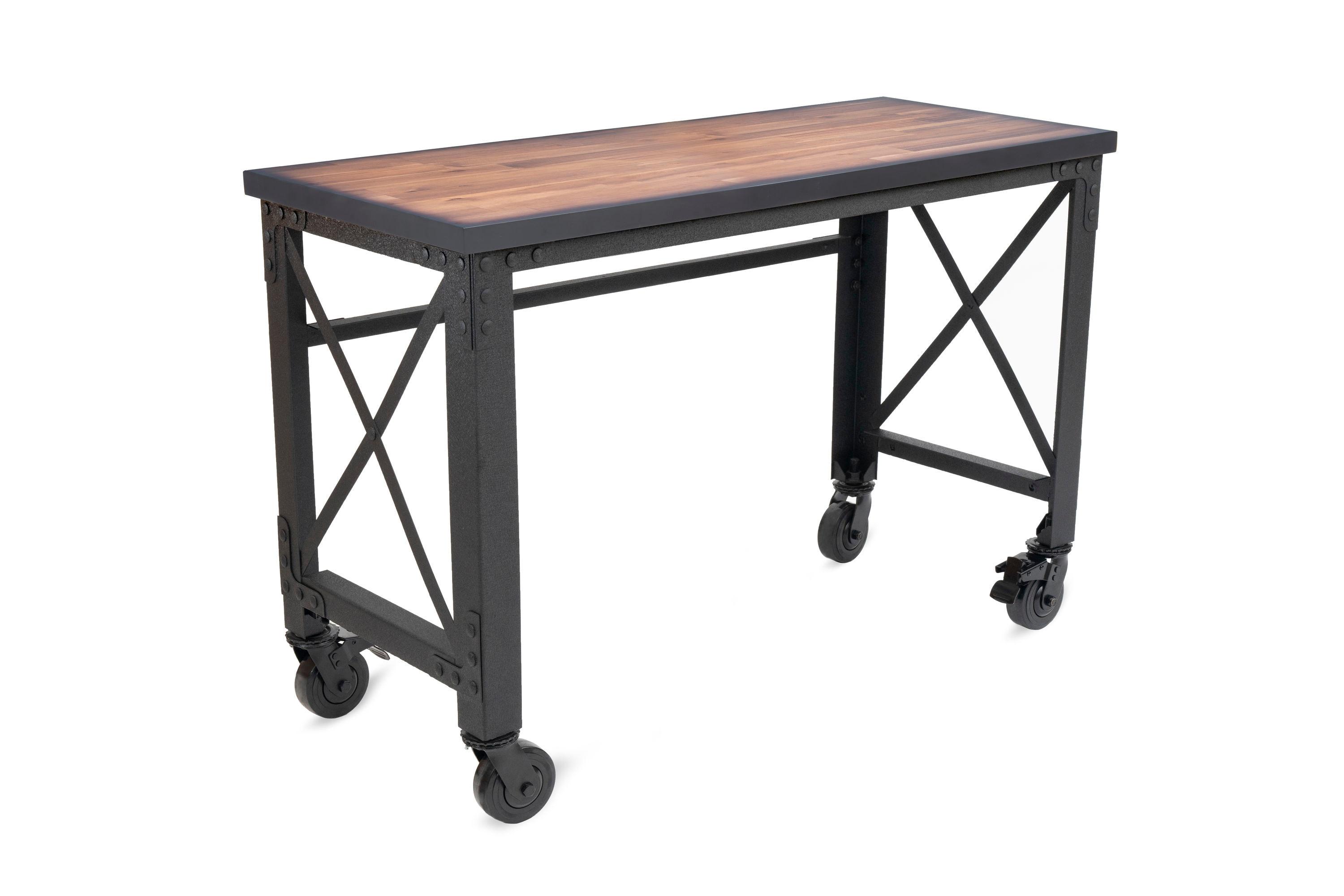 Duramax Building Products Solid Wood Top Metal Base Desk Shell