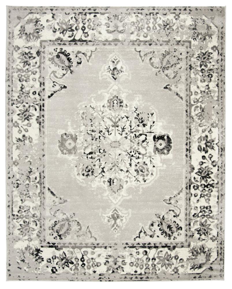 SAFAVIEH Skyler Nikeisha Floral Area Rug, Grey/Ivory, 9' x 12'