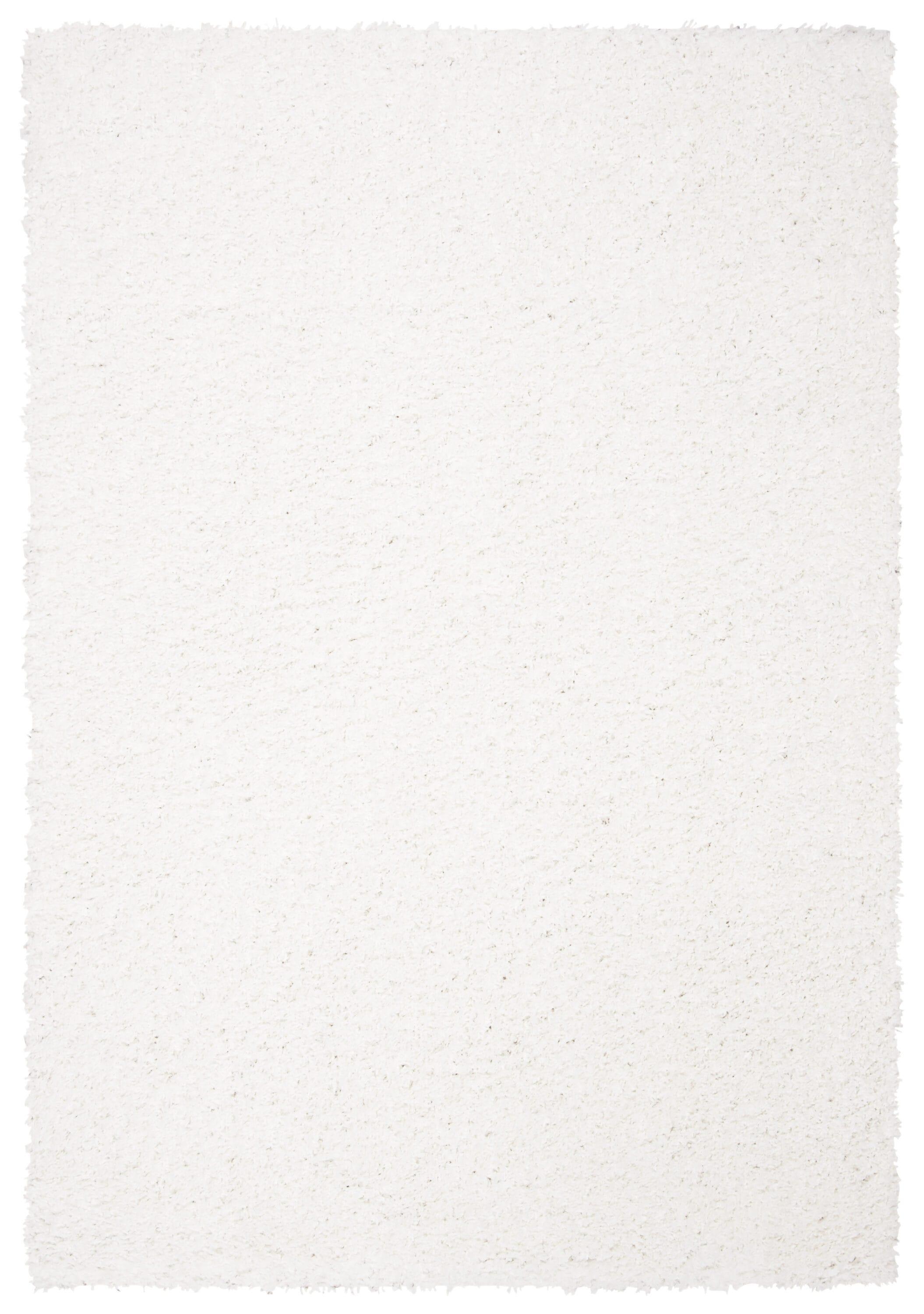 August Shag AUG200 Power Loomed Indoor Accent Rug - White - 3'x5' - Safavieh