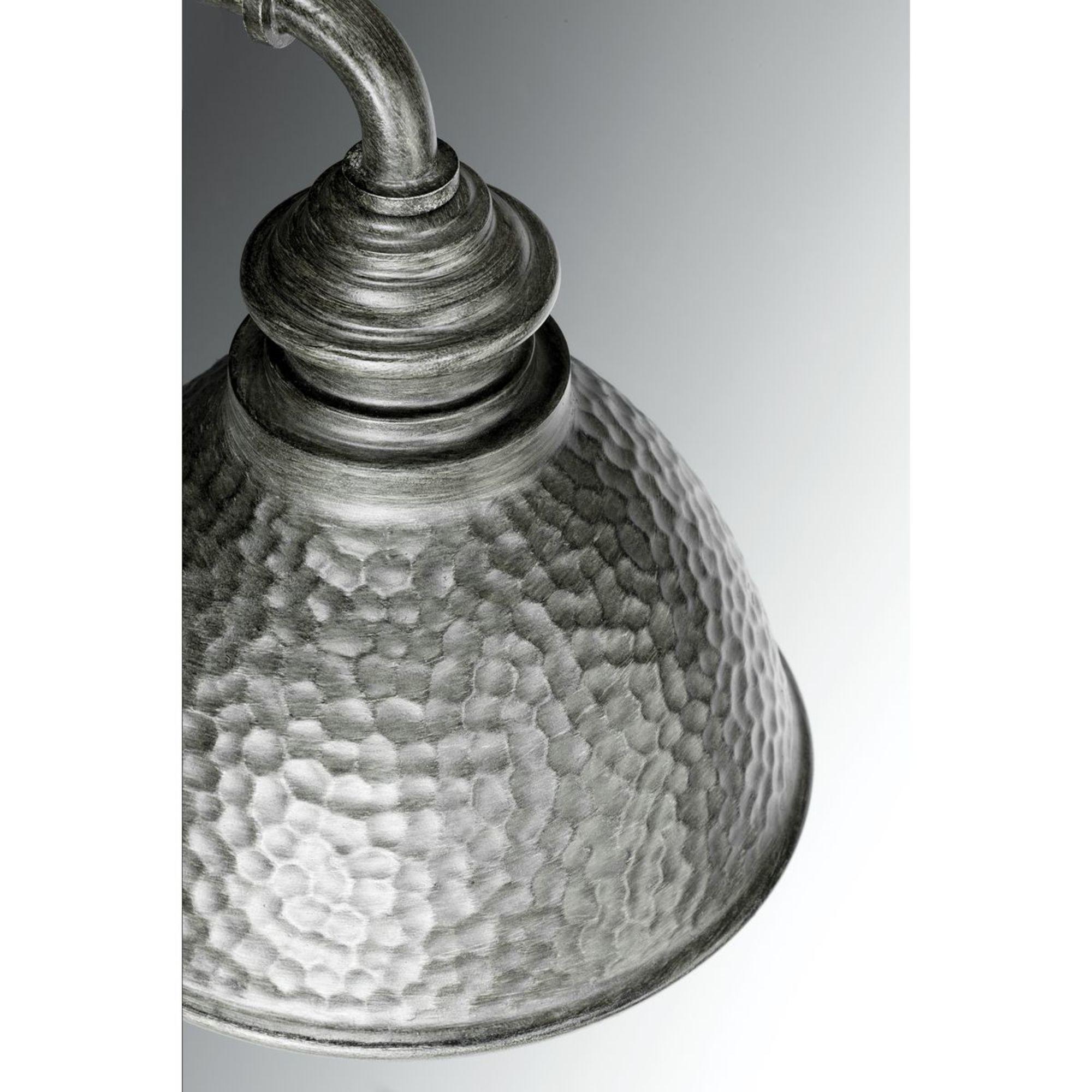 Progress Lighting Englewood 1-Light Medium Wall Lantern, Antique Pewter, Metallic Copper Shade