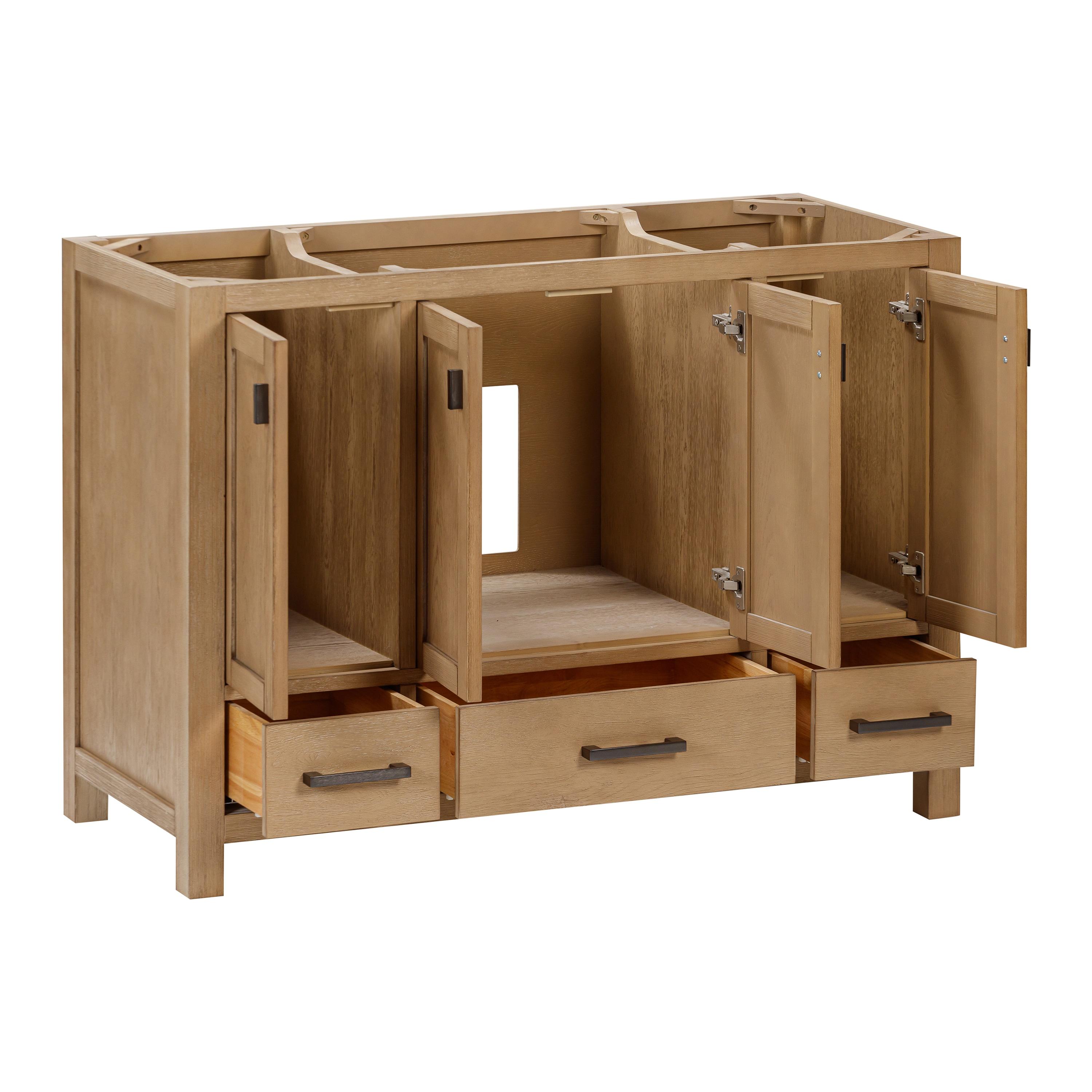 Modero 48'' Single Bathroom Vanity Base Only in Brushed Oak Finish