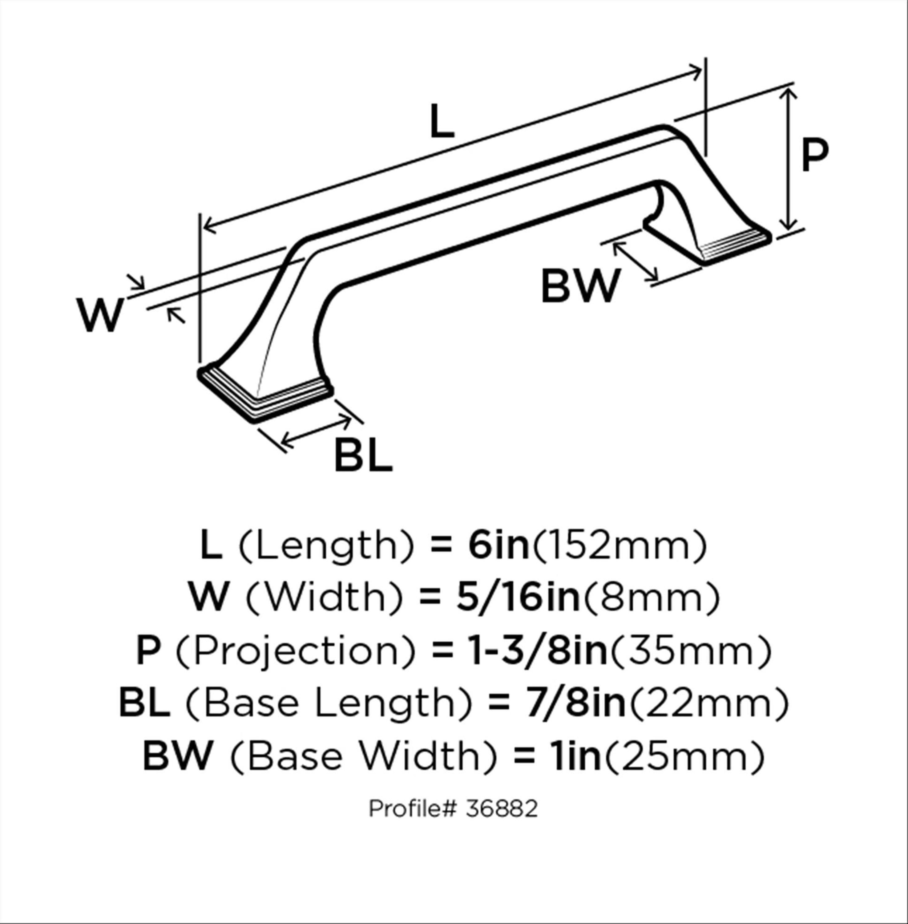 Satin Nickel 6" Brushed Cabinet Bar Pull with Mounting Hardware