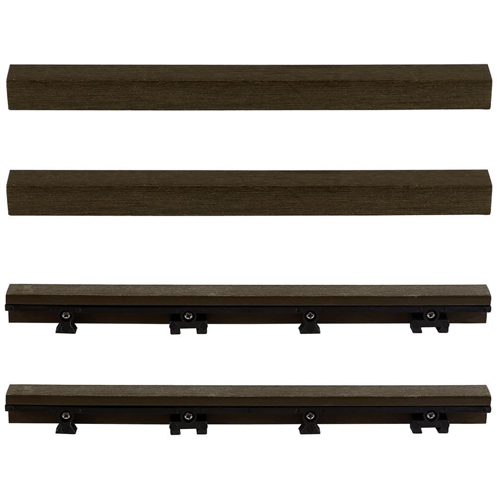 12" x 1" Composite Interlocking Deck Side Trim