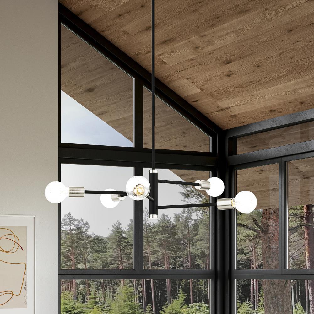 Livex Lighting Bannister 5 - Light Chandelier in  Black