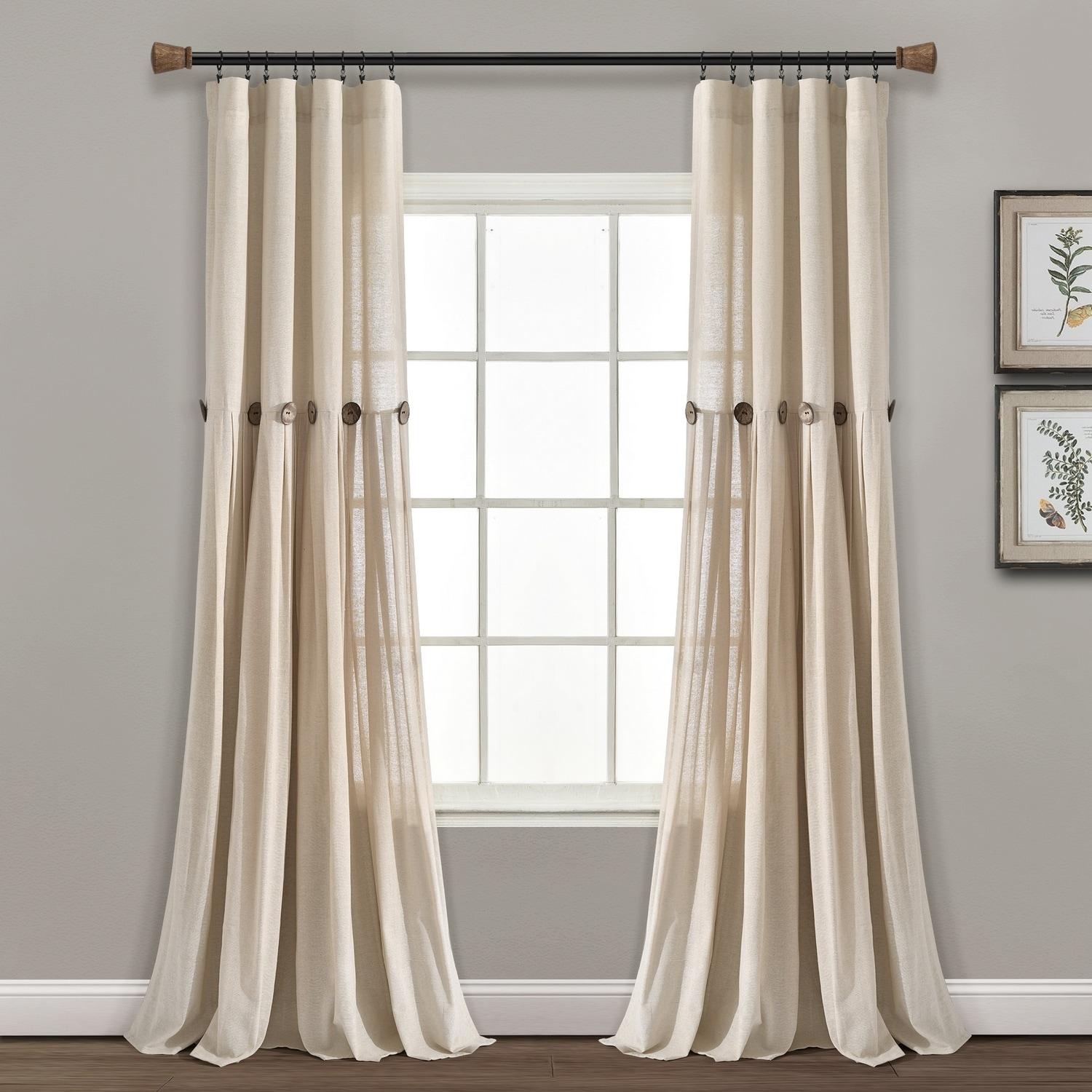 Beckham Semi Sheer Curtain Panel