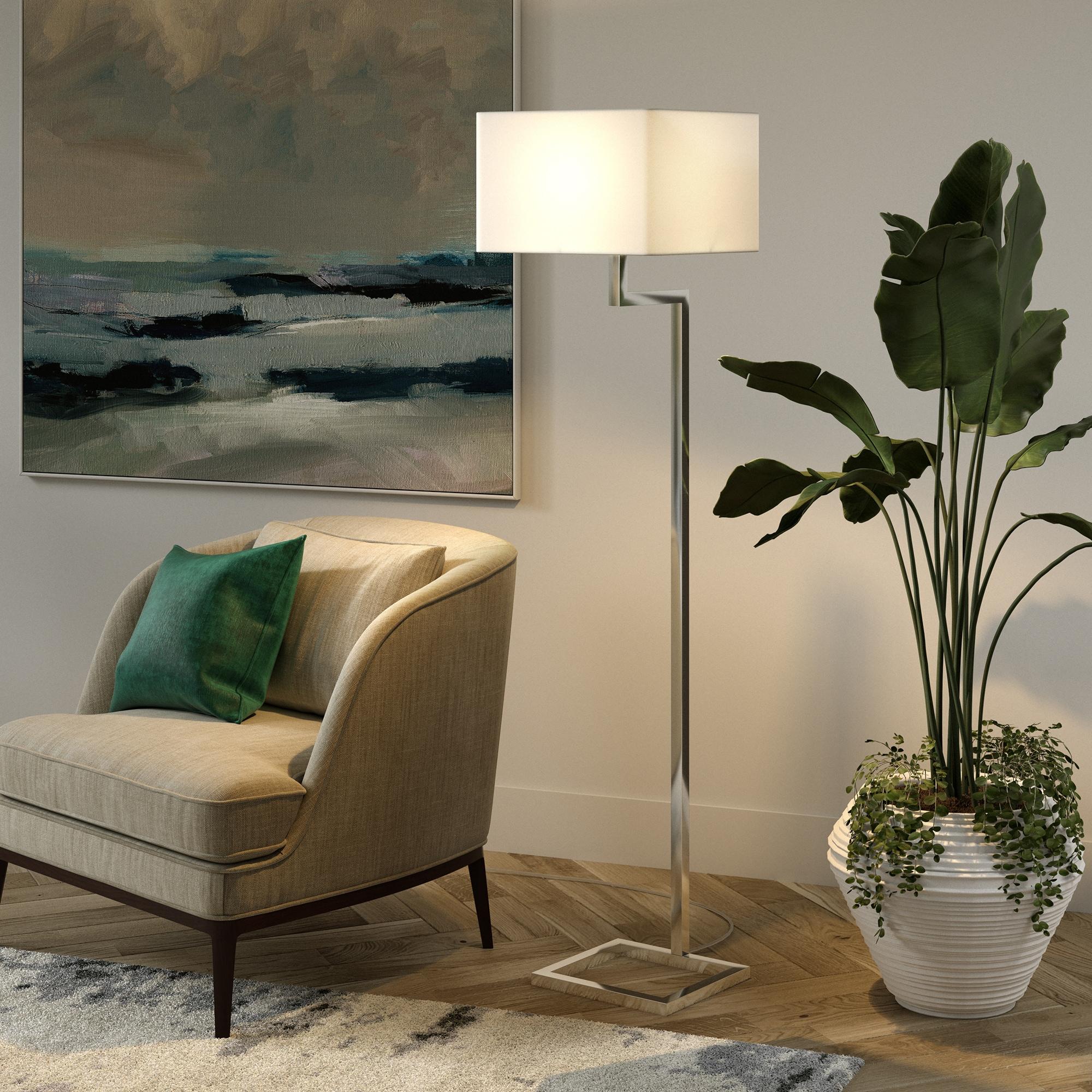 Evelyn&Zoe Modern Metal Floor Lamp