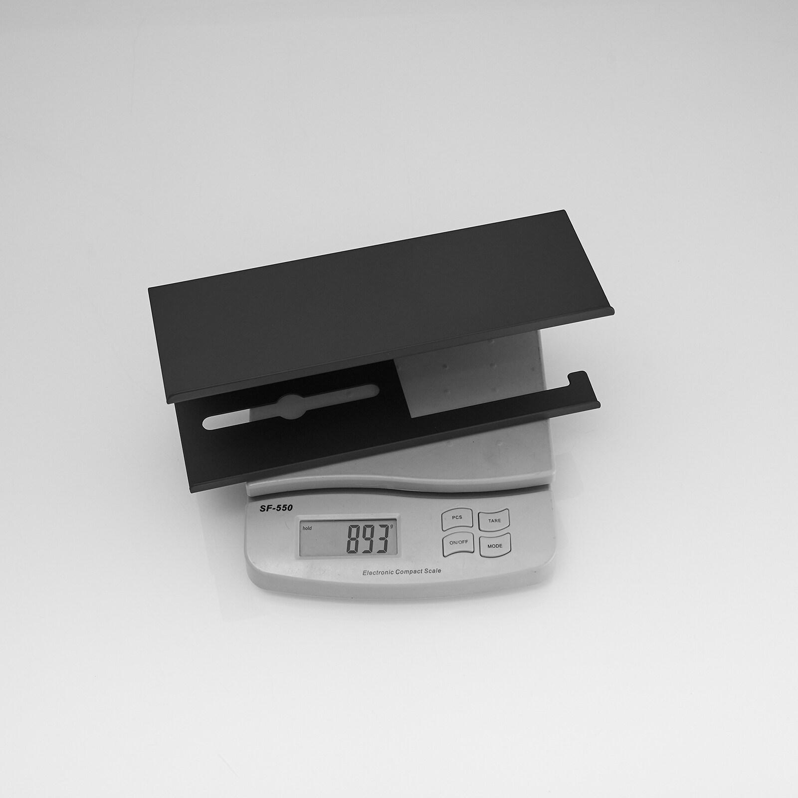 Modern Toilet Paper Holder with Anti-Rust Shelf Paper Roll Holder Toilet Tissue Holder Wipes Storage in Matte Black