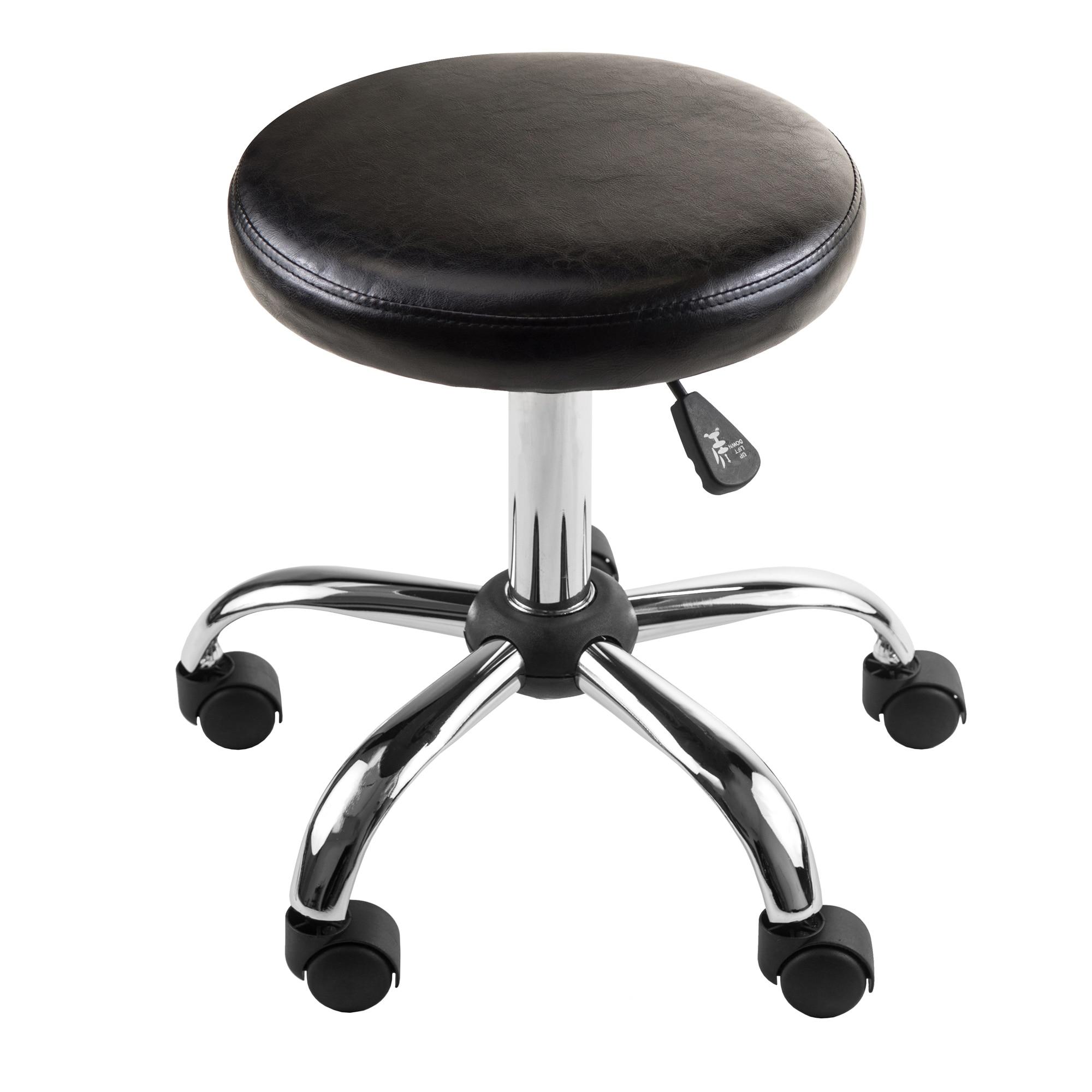 Alderwood Adjustable Height Lab Stool with Wheels