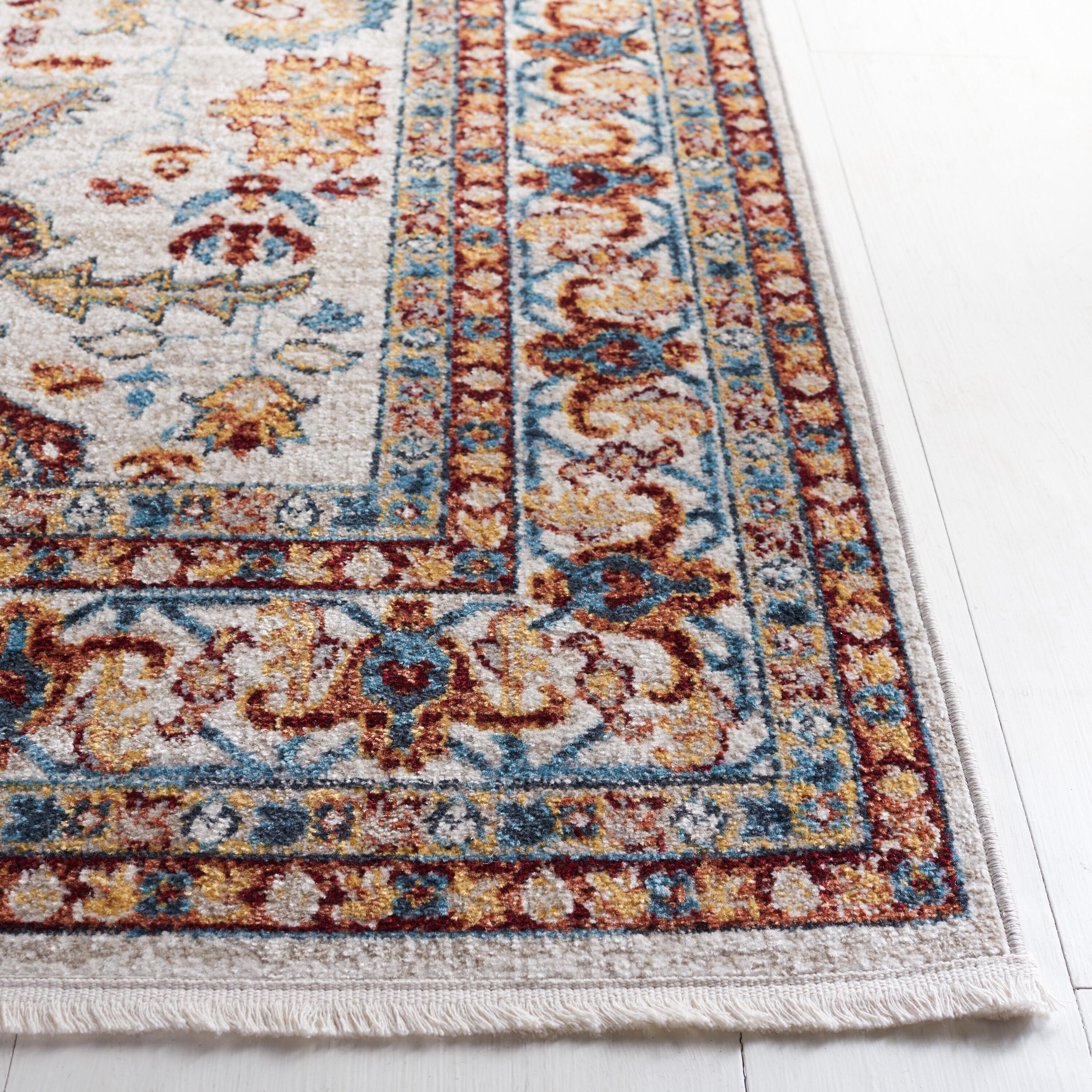 Bayside BAY112 Power Loomed Area Rug - Beige/Blue - 8'x10' - Safavieh.