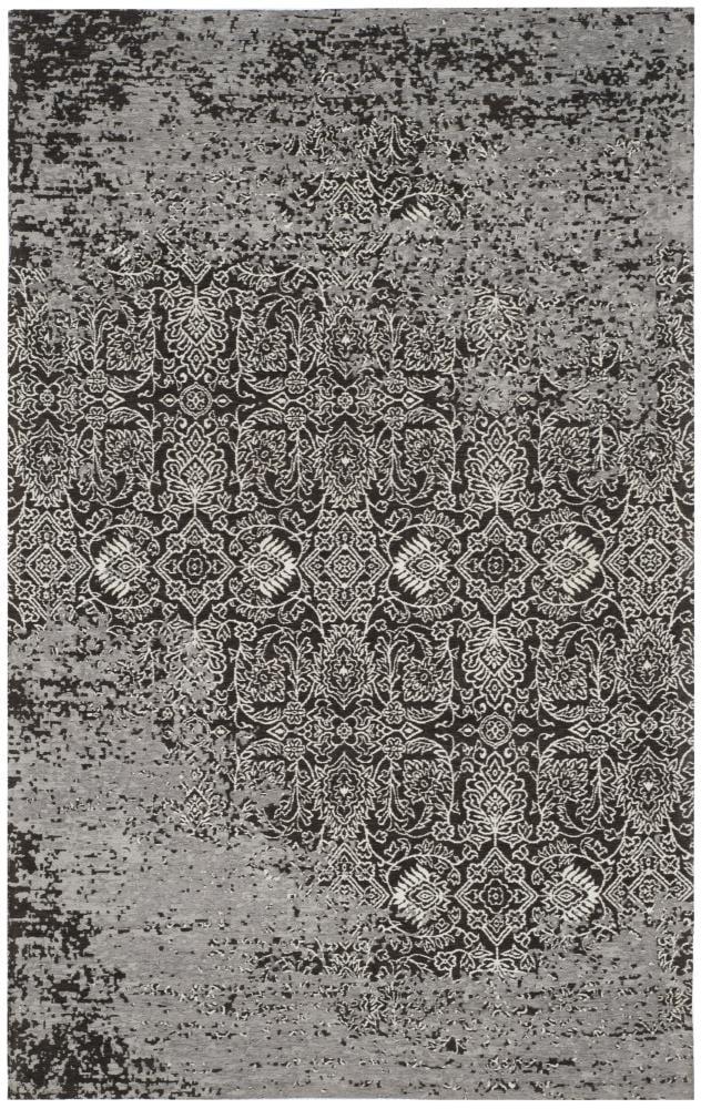 Classic Vintage CLV224 Loomed Indoor Area Rug - Silver/Brown - 4'x6' - Safavieh