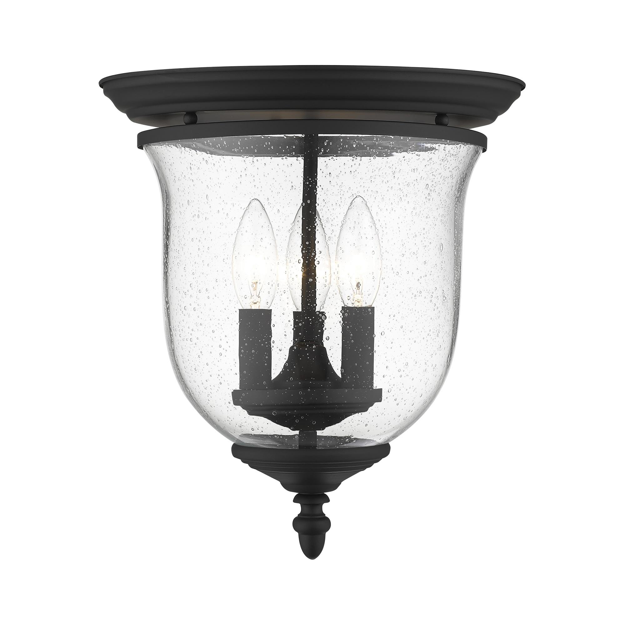 Livex Lighting Legacy 3 - Light Flush Mount in  Black
