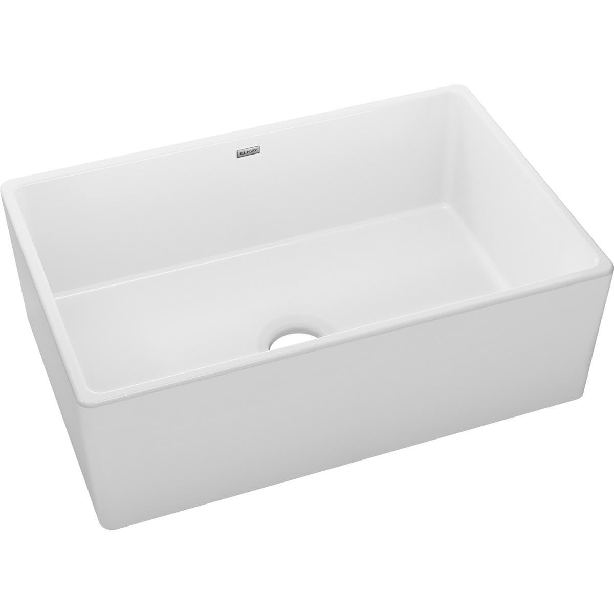 Fireclay 30" L x 20" W Farmhouse Kitchen Sink