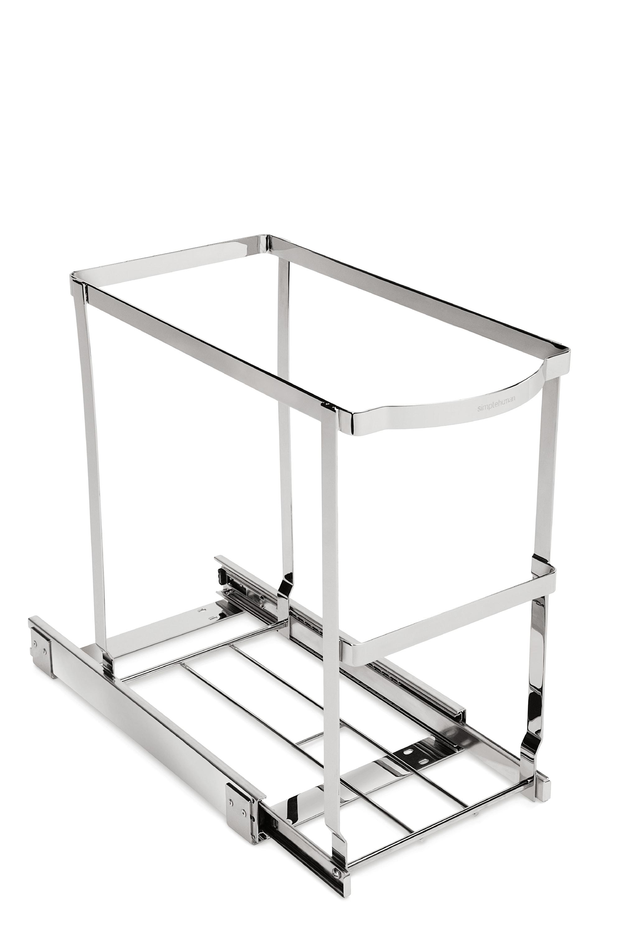 simplehuman 35L Under Counter Pull Out Trash Can Dual Bucket Recycling Garbage Can with Heavy Duty Frame