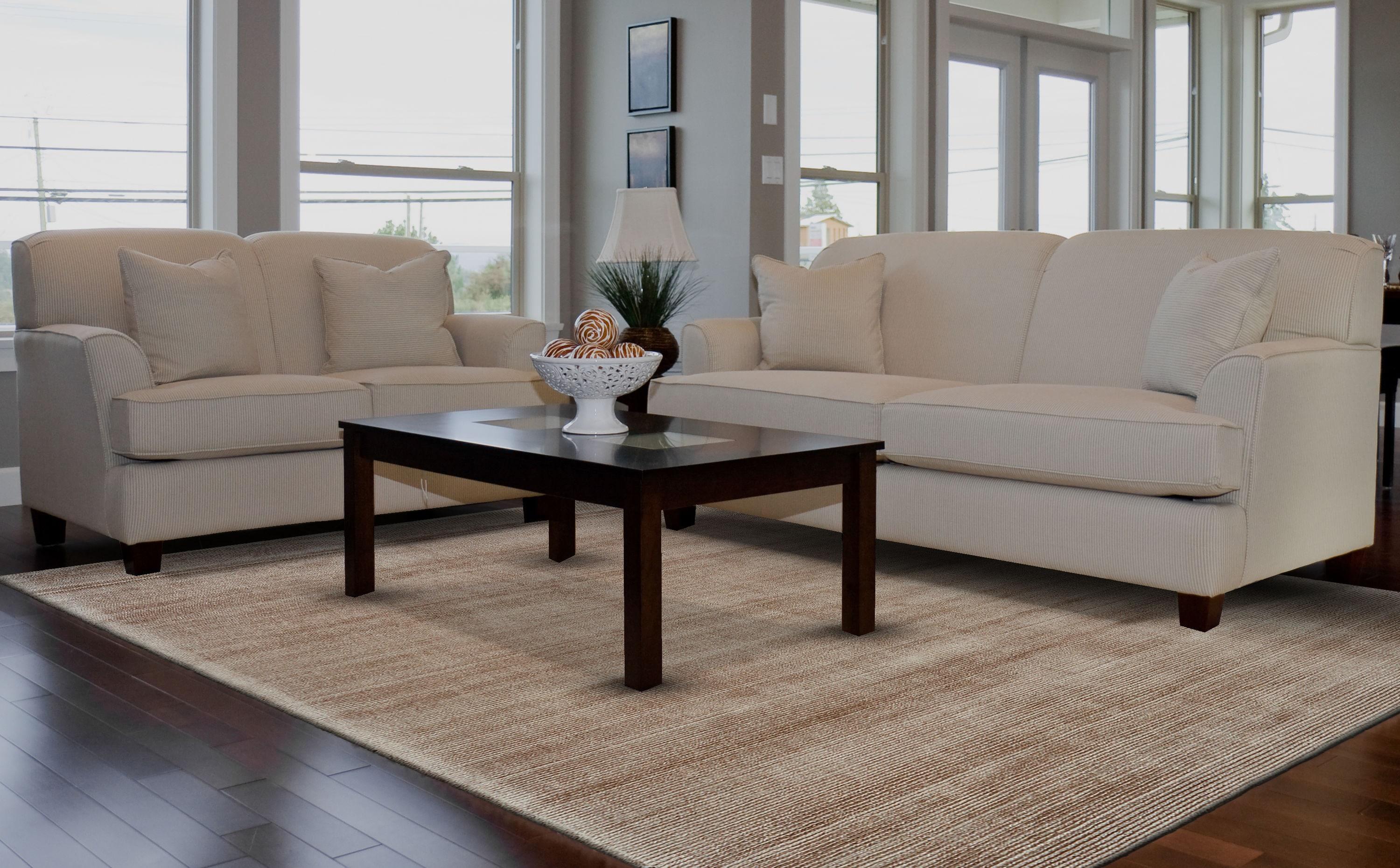 Room Envy Knox 4 x 6 (ft) Loomed Polypropylene Mushroom Rectangular Indoor Solid Area rug