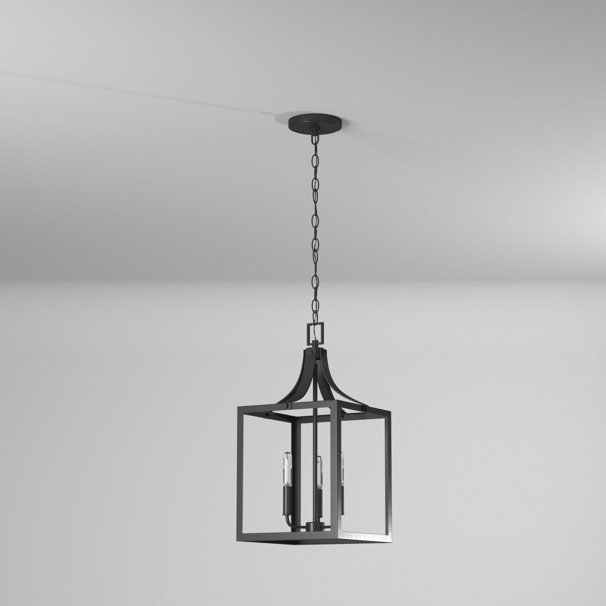 Labette 3-Light Black Bronze Accented Lantern Pendant