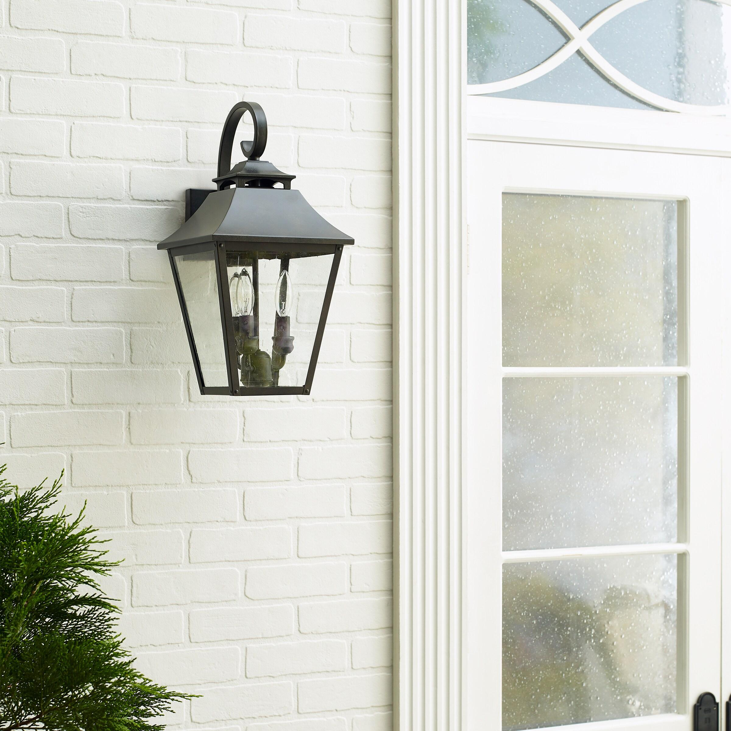 Generation Lighting Galena 19" High Sable Steel Outdoor Wall Light