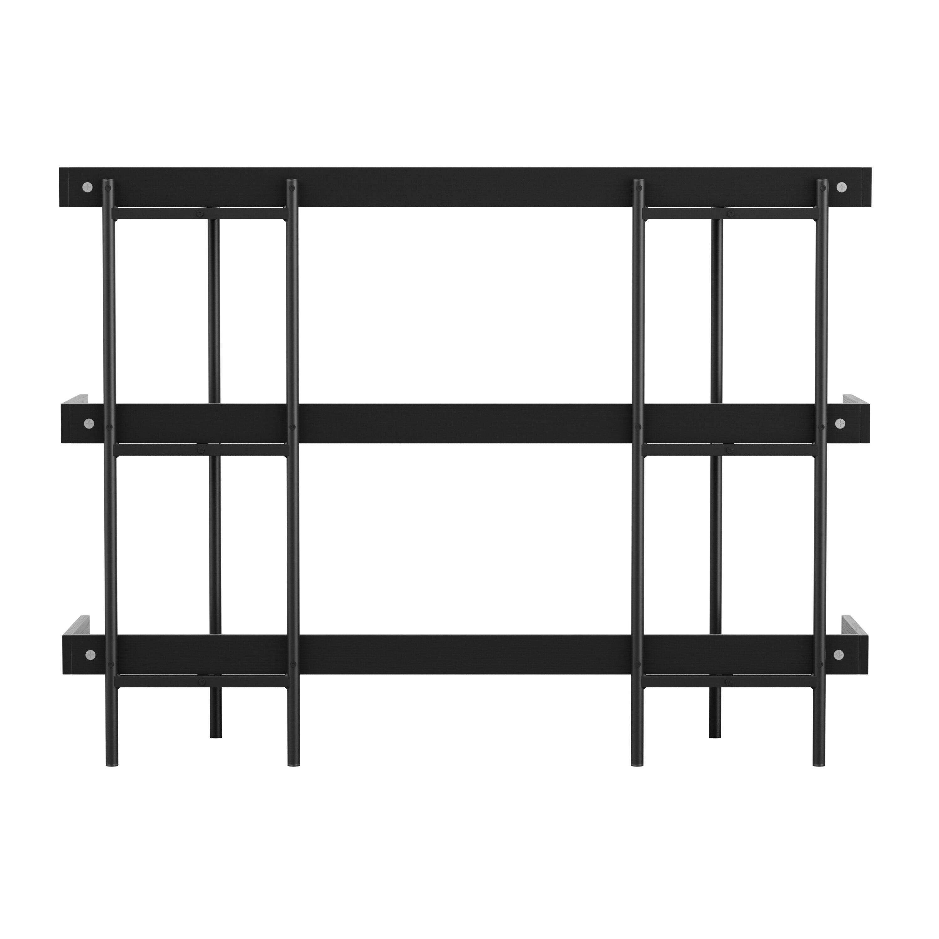 Raines Martha Stewart Emmett 3 Shelf Storage Display Unit Bookcase with Metal Frame