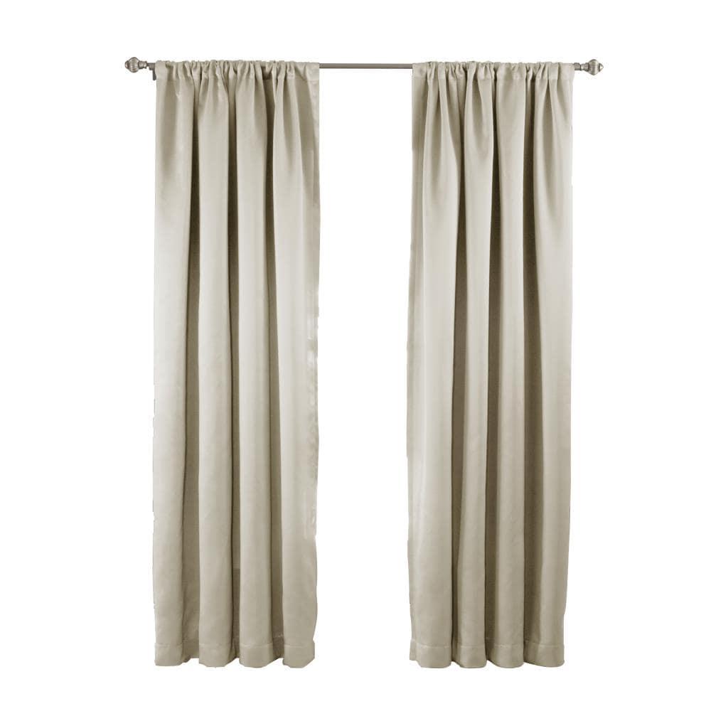 Eclipse Traditional Rod Pocket Room Darkening Curtain Panel, 54" x 54"