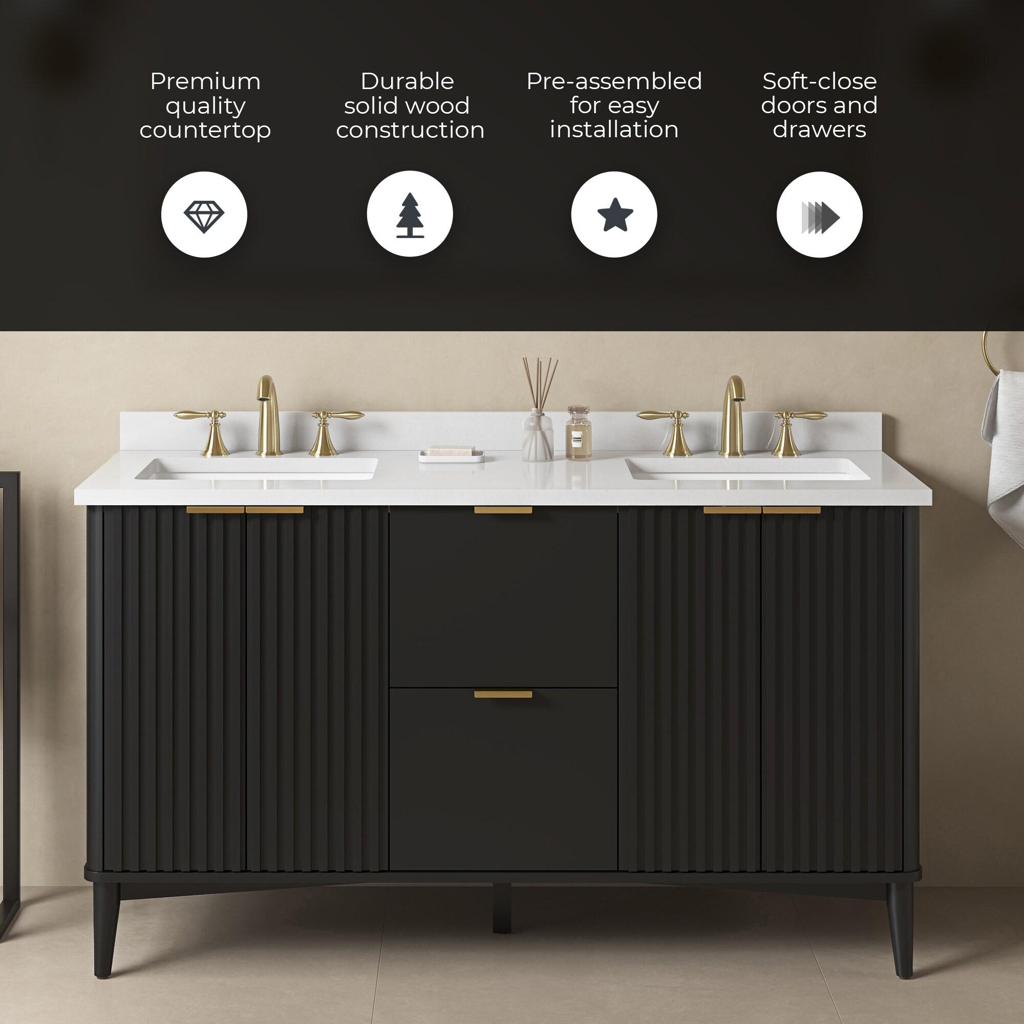60 in. Double Sink Bathroom Vanity
