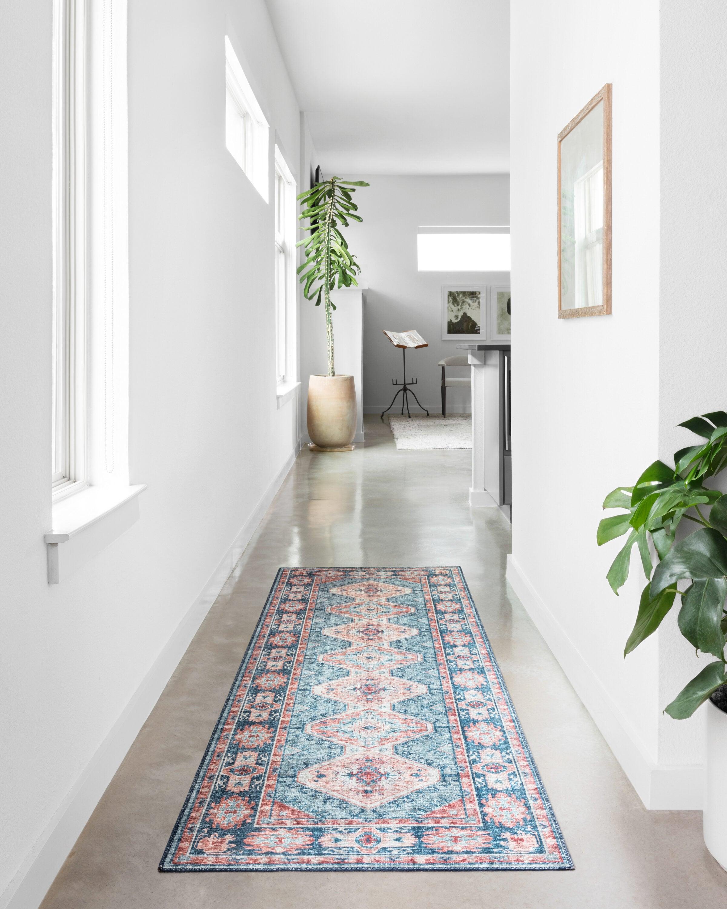 Loloi II Skye Oriental Turquoise / Terracotta Area Rug