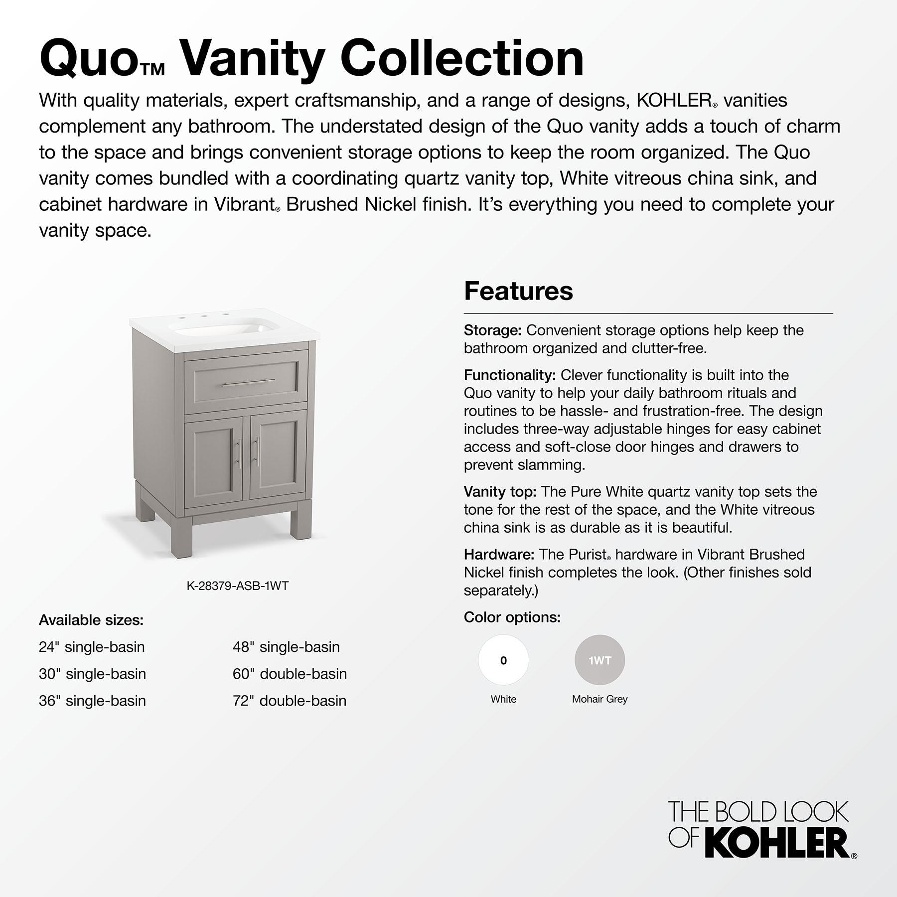 Quo 73'' Wall Mounted Single Bathroom Vanity with Solid Wood Top