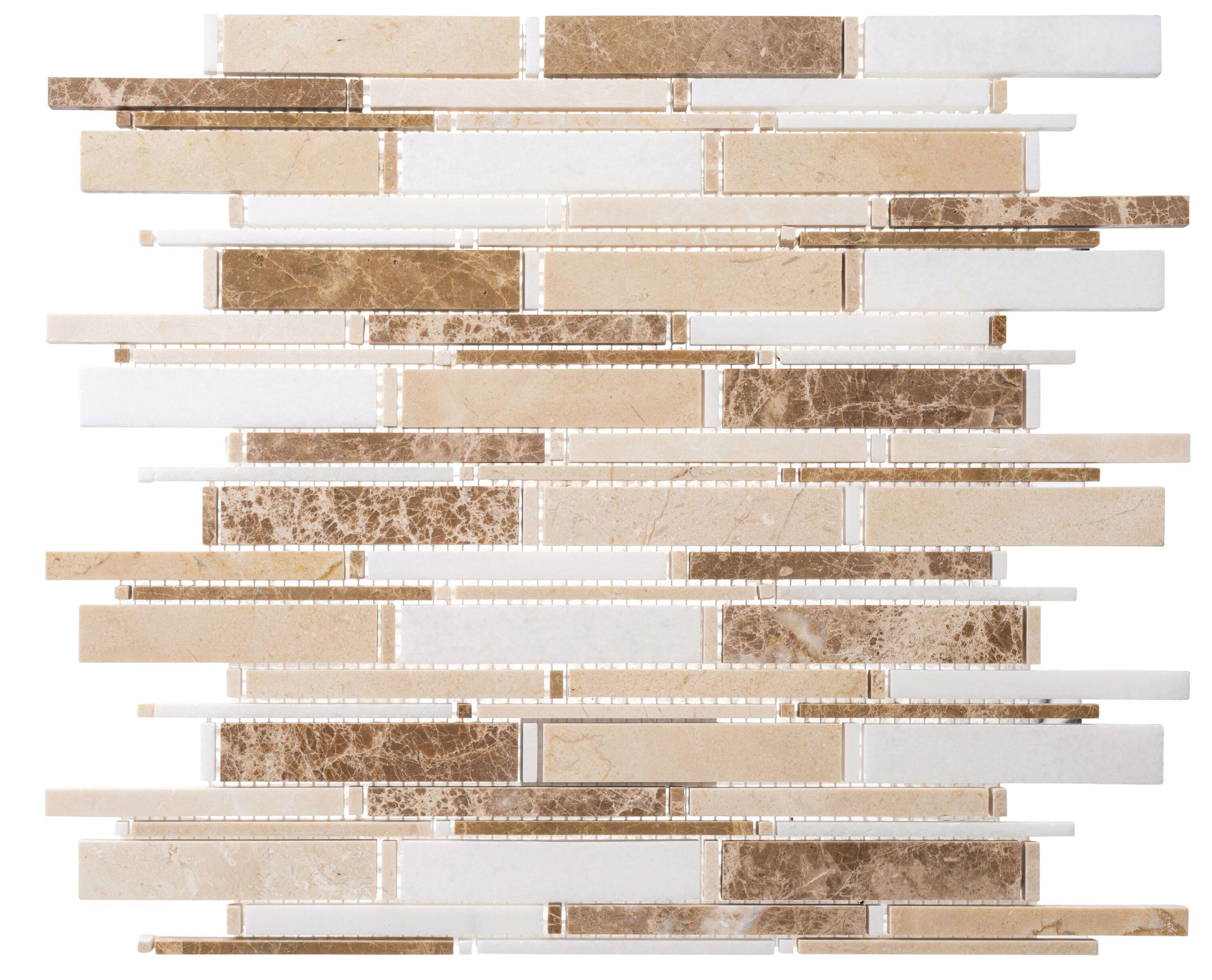 Knoll Natural Stone Mosaic Kitchen Backsplash, Bathroom, Shower, Pool, Wall and Floor Tile