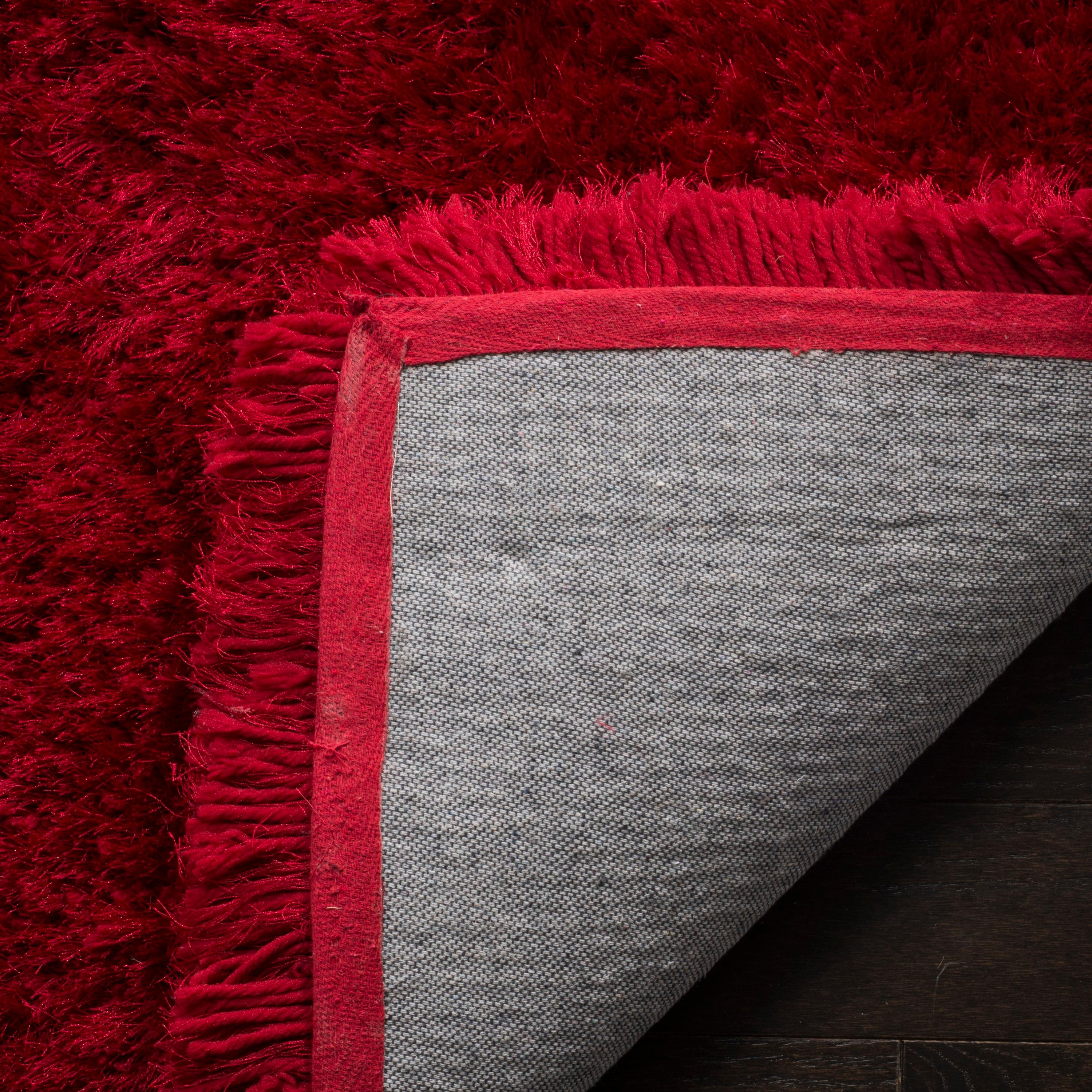 Luxe Shag SGX160 Hand Tufted Area Rug - Red - 6'x9' - Safavieh.