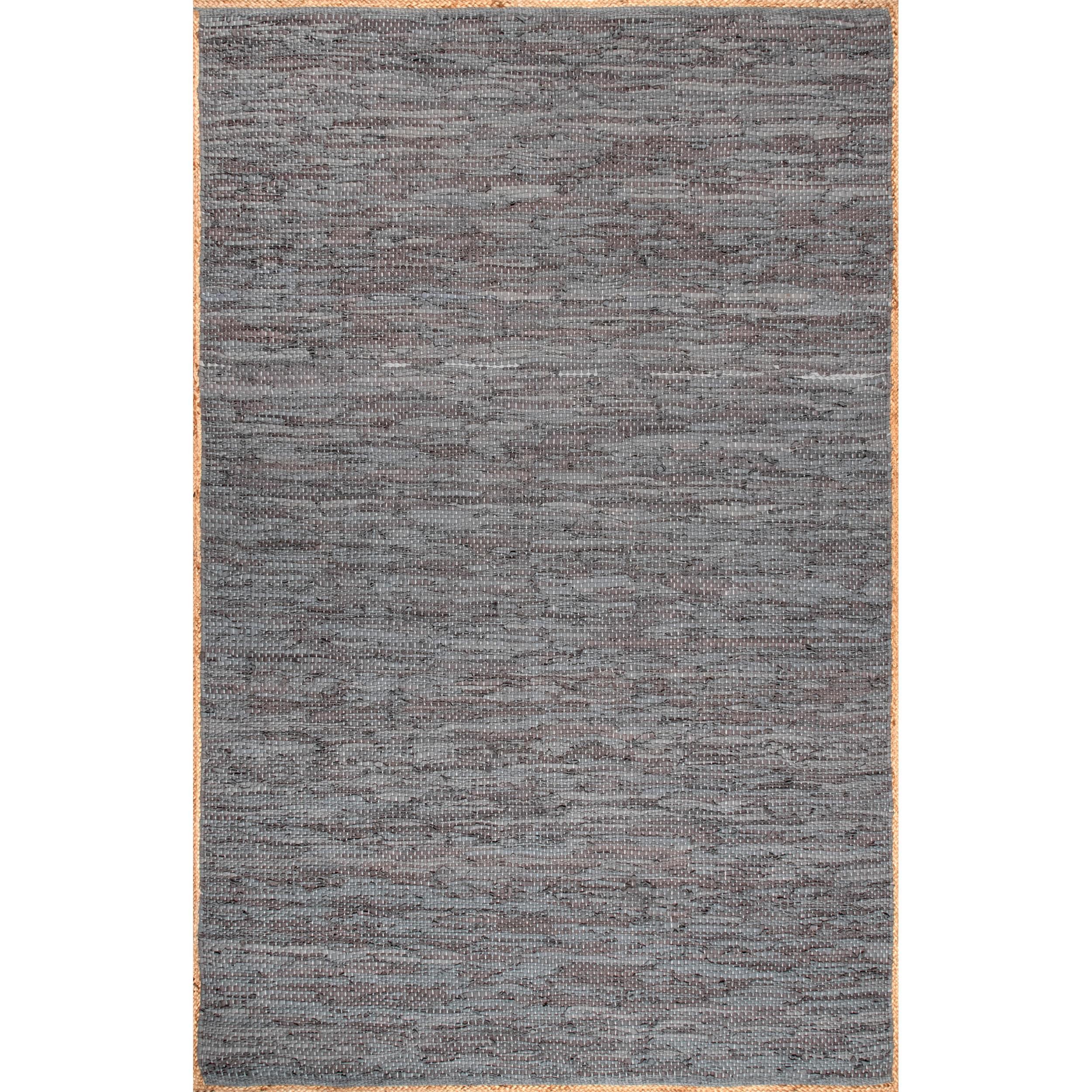Nuloom Sabby Hand Woven Leather Flatweave Indoor Area Rug, 3' x 5'