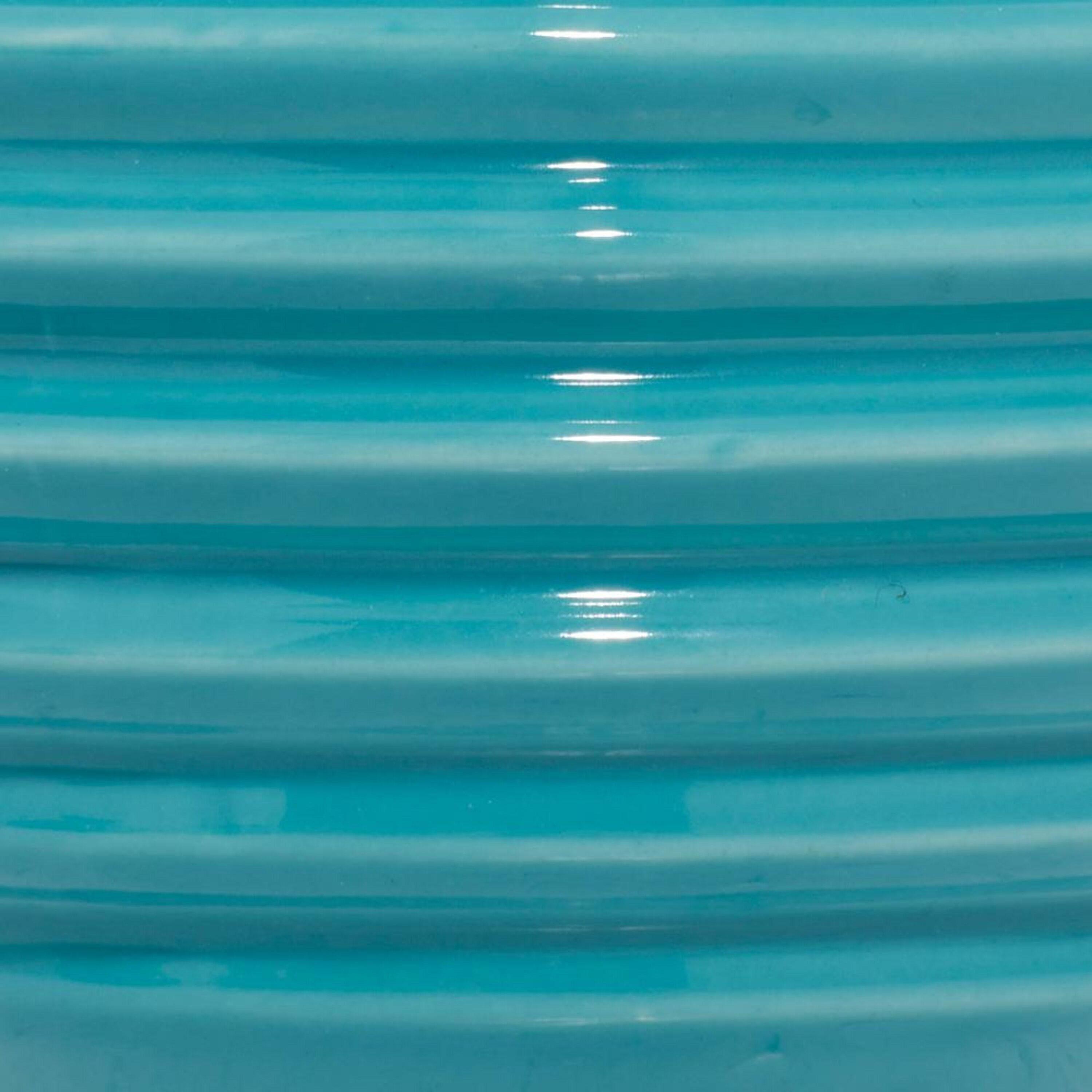DecMode 6"W, 6"H Blue Ceramic Vase with Varying Patterns, Set of 3
