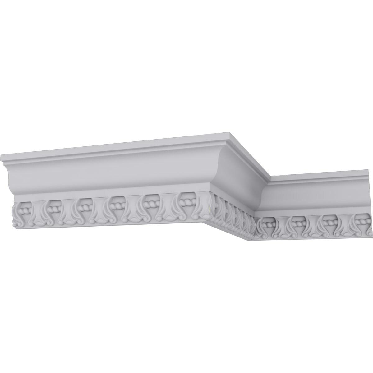 3 1/8"H x 1 5/8"P x 3 1/2"F x 94 1/2"L Loera Crown Moulding