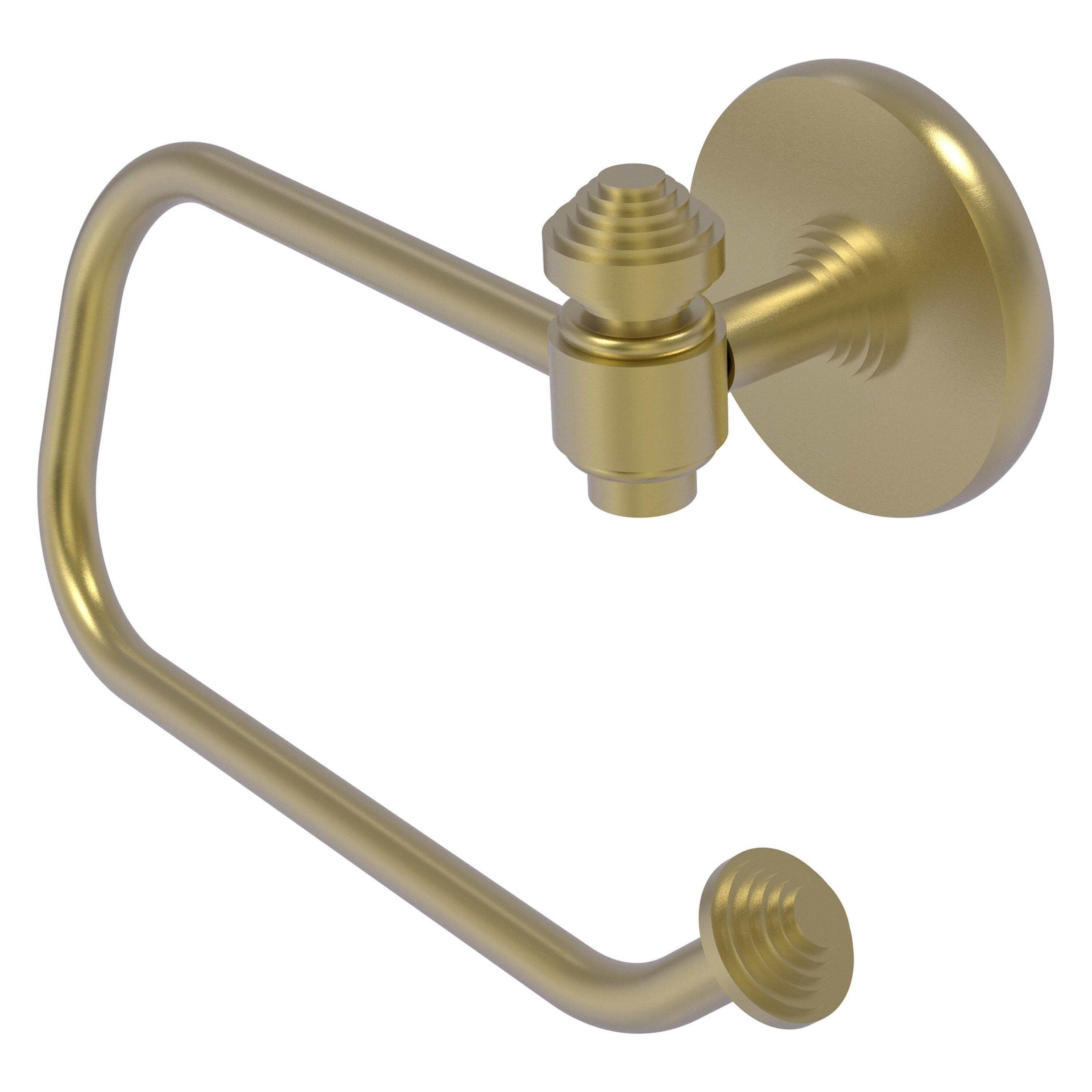 Satin Brass Wall Mounted Toilet Paper Holder