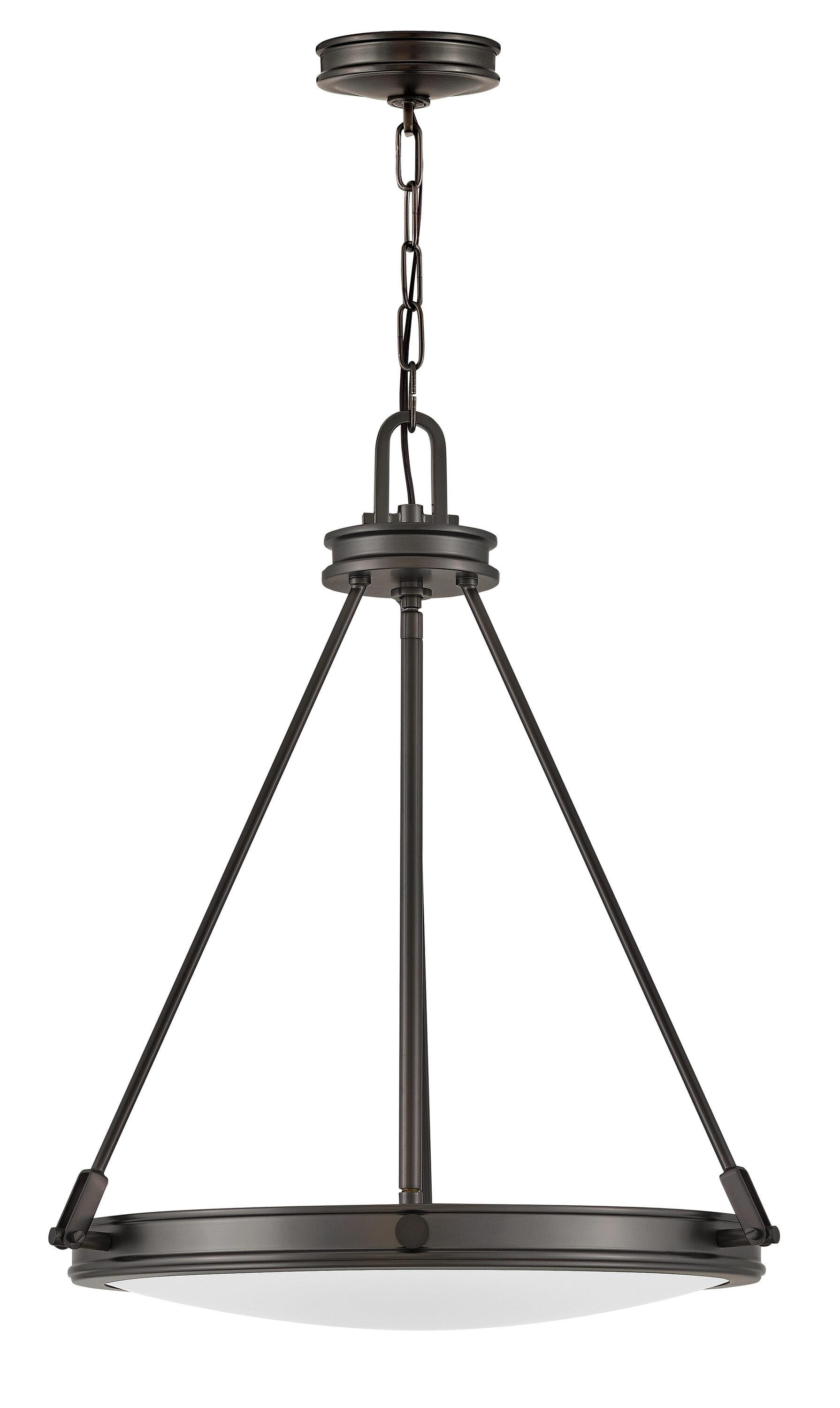 Collier Four-Light Chain-Hung Pendant - Black Oxide