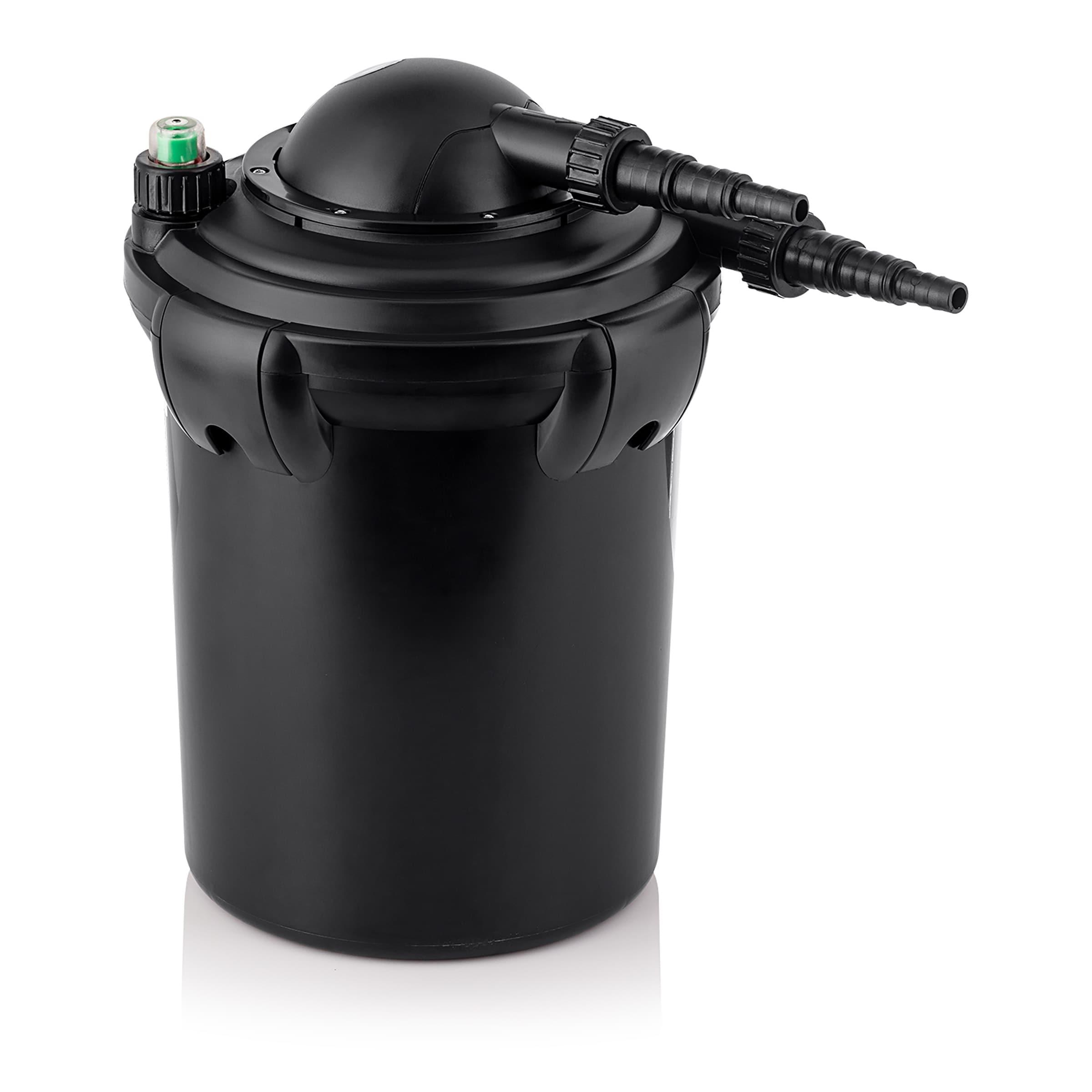 1000 Gallon Pressure Filter Black - Alpine Corporation: Bio-Pure, Multi-Stage Filtration, Outdoor Use